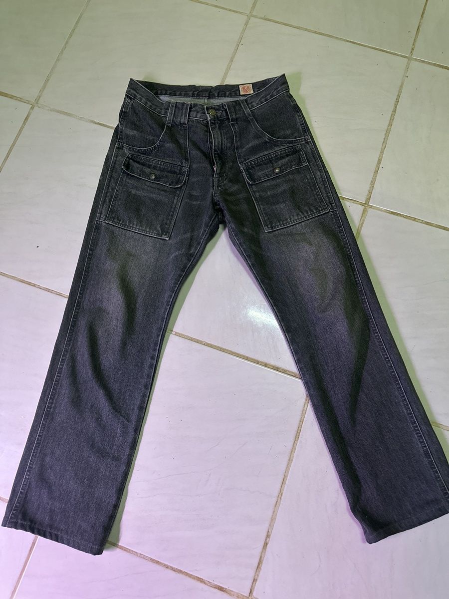 Blue Blue Japan Vintage Blue Way Black Denim Bush Pant Size US 31 - 1 Thumbnail