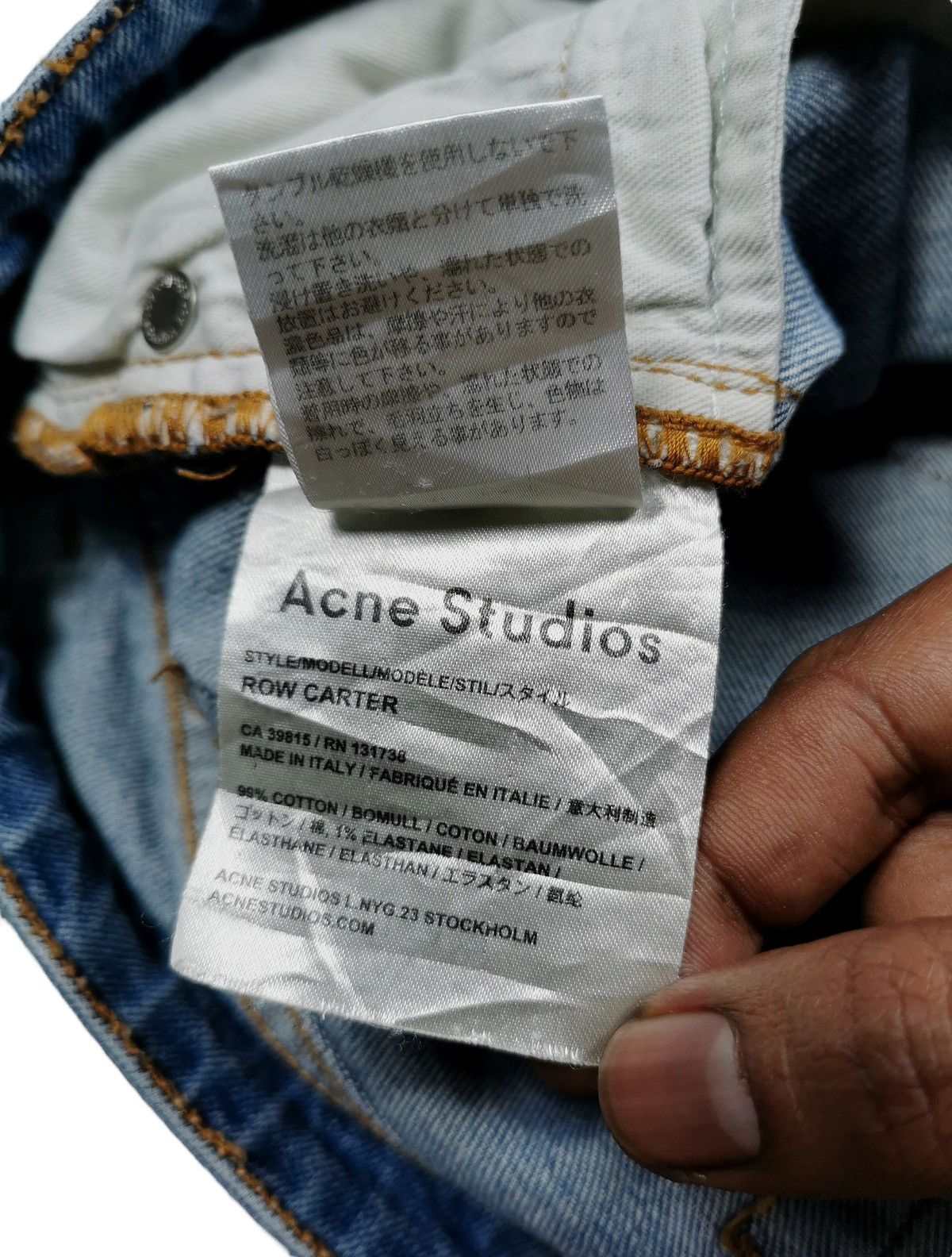 Acne Studios Vintage Acne Studios Row Carter Jeans Size 27" / US 4 / IT 40 - 7 Thumbnail