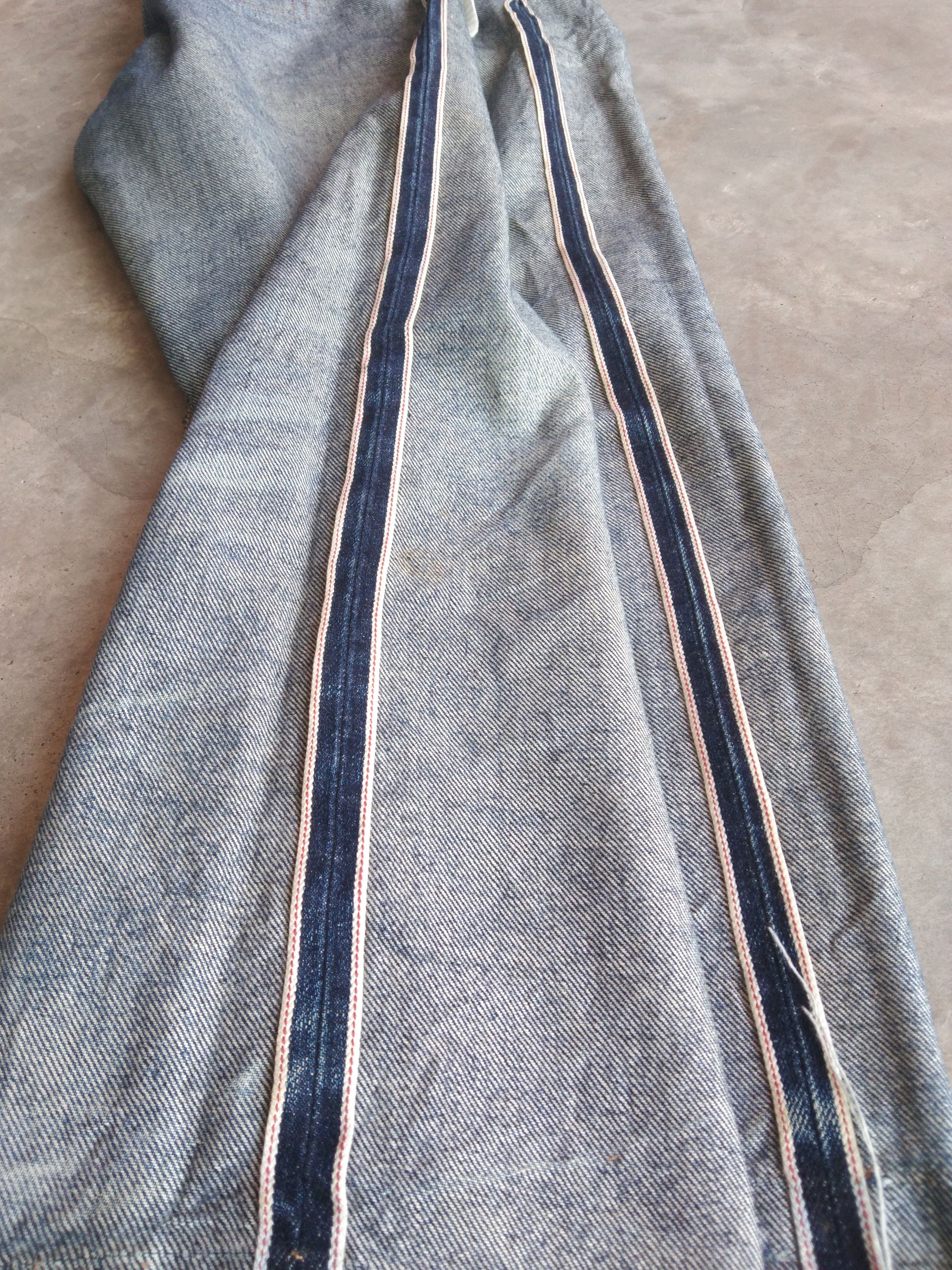 Japanese Brand Vintage Japanese Uniqlo Redline Selvedge Distressed Jeans Size US 31 - 3 Thumbnail