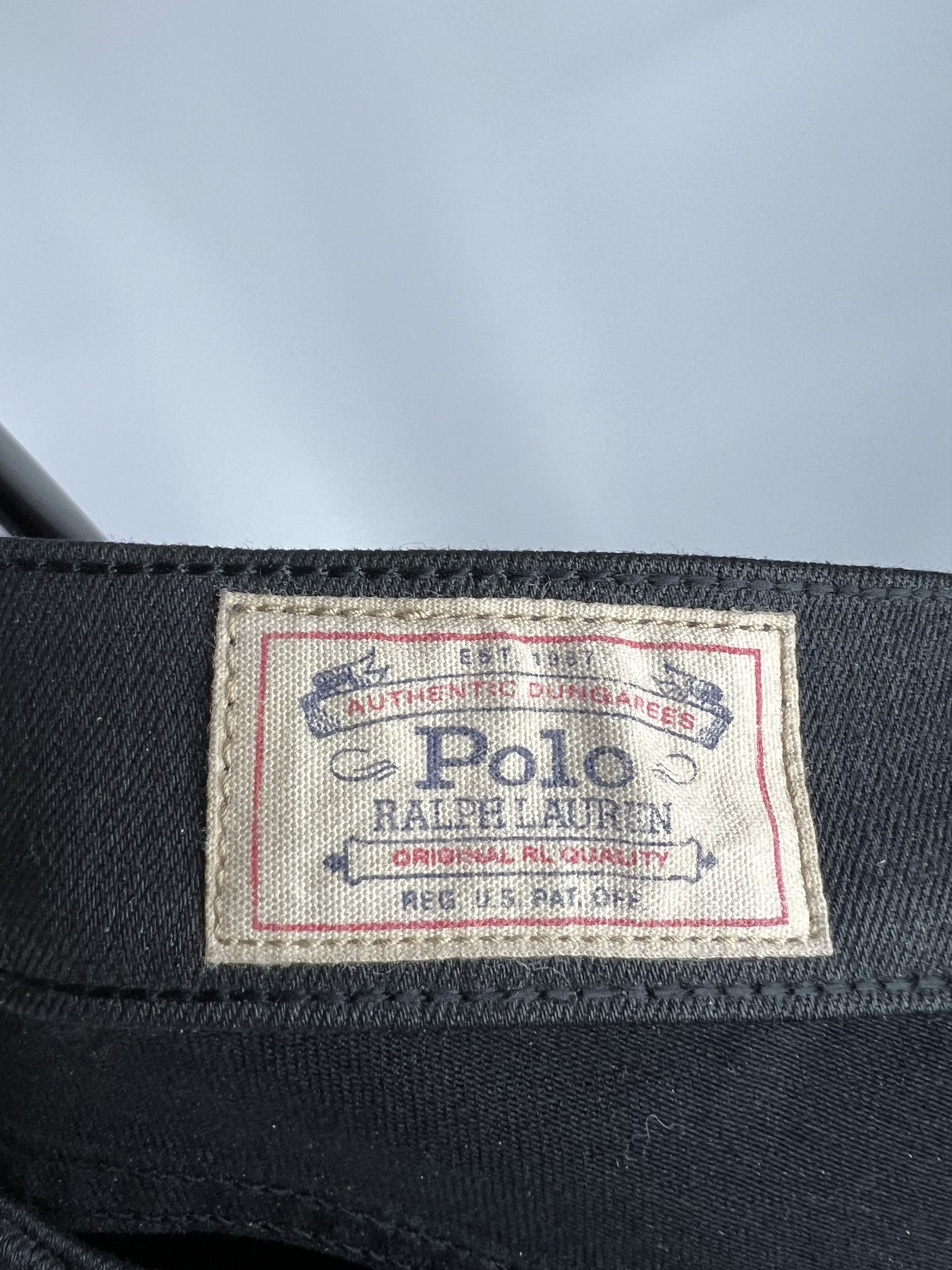 Leather Polo Ralph Lauren Leather Cotton Leggings Size 30" / US 8 / IT 44 - 10 Thumbnail