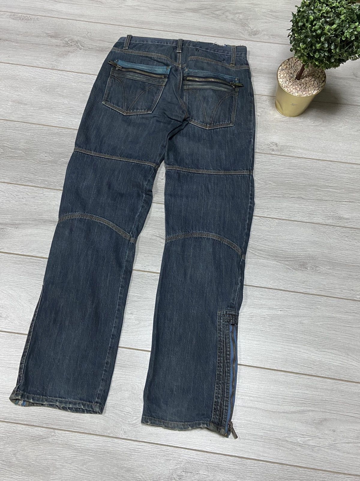 Dolce & Gabbana Dolce&Gabbana Y2K vintage zippers belted denim pants jeans Size US 32 / EU 48 - 11 Thumbnail