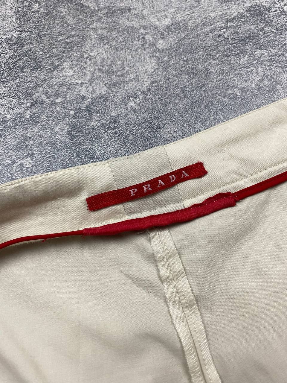 Prada Vintage Prada Beige Cropped Stretch Women's Pants Size 34" / US 12 / IT 48 - 9 Thumbnail