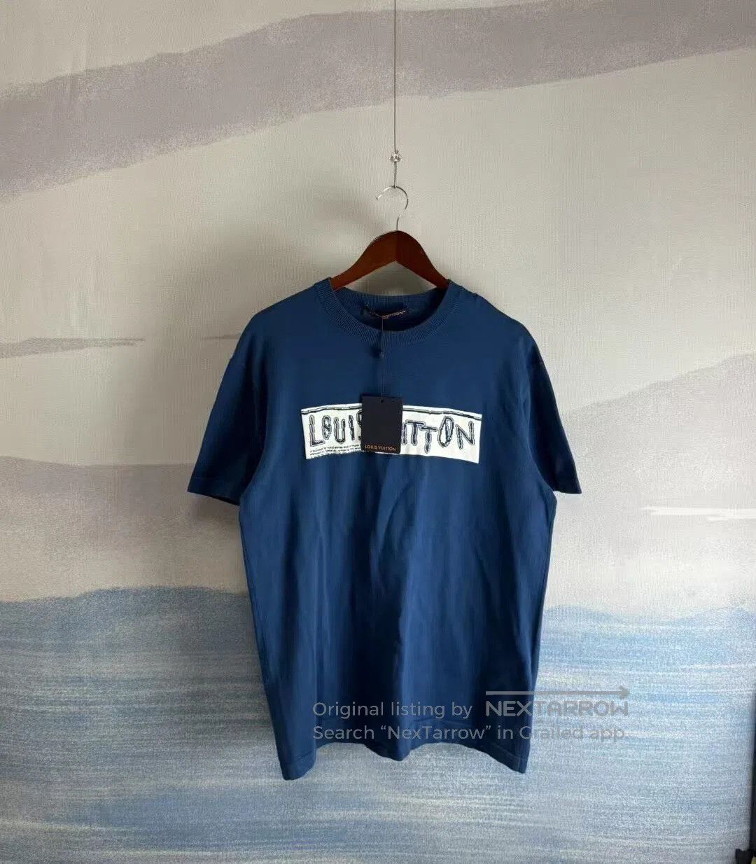 Louis Vuitton Louis Vuitton Blue Waterdrop Dissolve Pattern Knit Short S Size US M / EU 48-50 / 2 - 1 Thumbnail