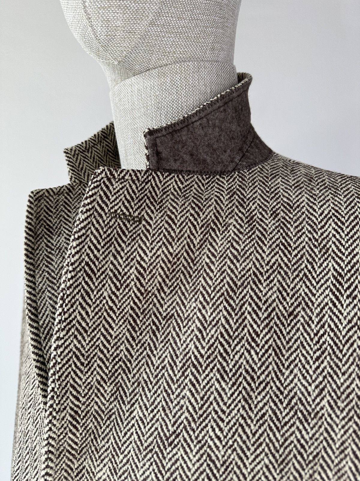 Ralph Lauren POLO RALPH LAUREN Herringbone Wool Tweed Jacket Blazer Coat Size 44R - 8 Thumbnail