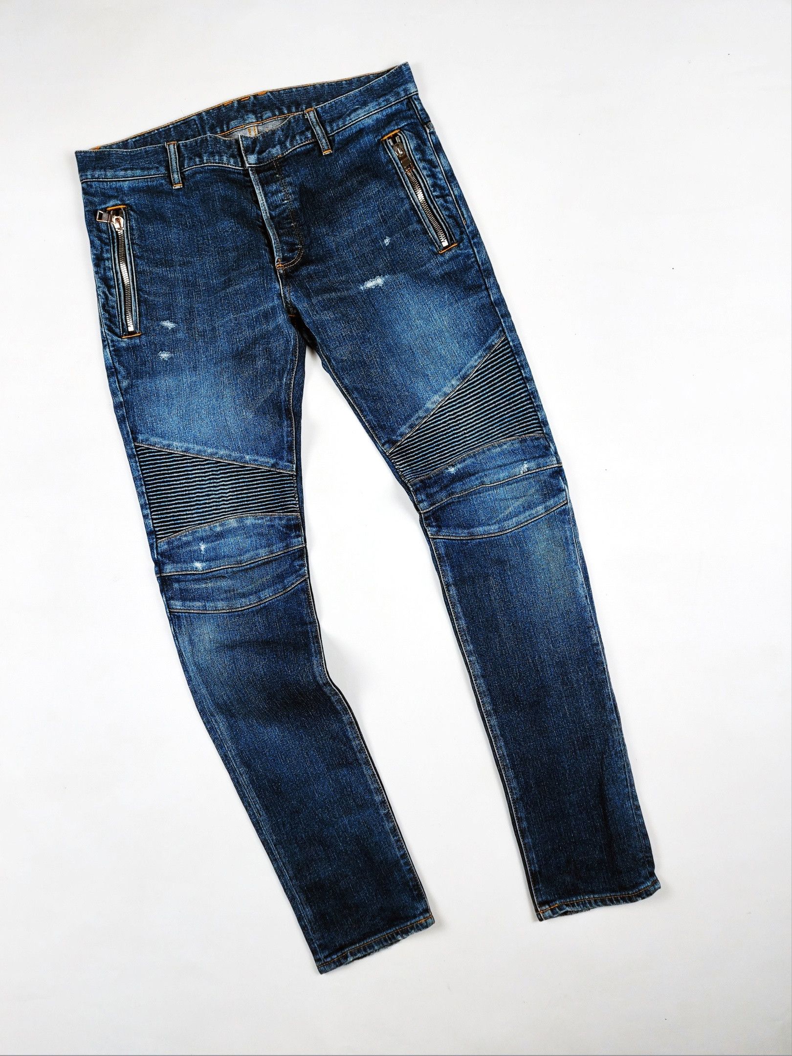 Balmain Balmain Biker Denim Jeans Japan Size US 32 / EU 48 - 2 Thumbnail