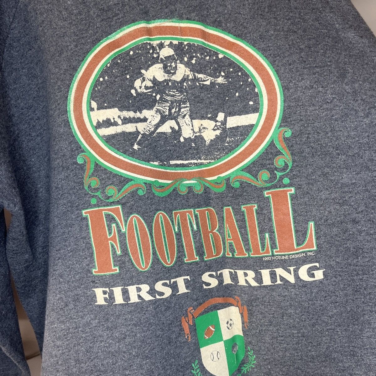 Fruit Of The Loom × Vintage Vintage 1992 Football First String Crewneck Sweatshirt Size US XL / EU 56 / 4 - 2 Thumbnail