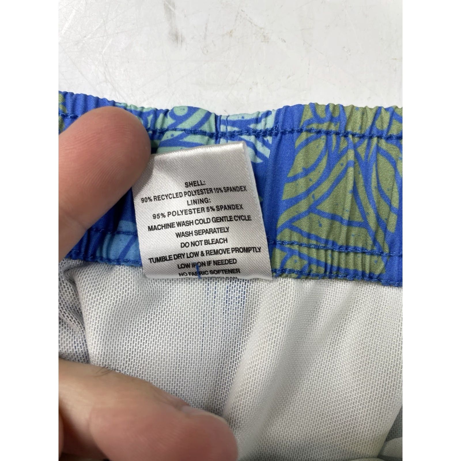 Vintage Bearbottom Mens XL Blue 7” Lined Trunks Swim Shorts Bottom Size US 36 / EU 52 - 5 Thumbnail