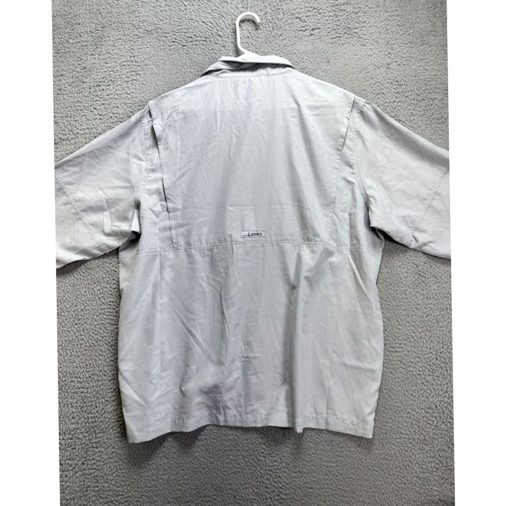 Habitat Habit Shirt Men XL Grey Crayfish Creek River Vented Button Up Pocket NEW Size US XL / EU 56 / 4 - 2 Thumbnail