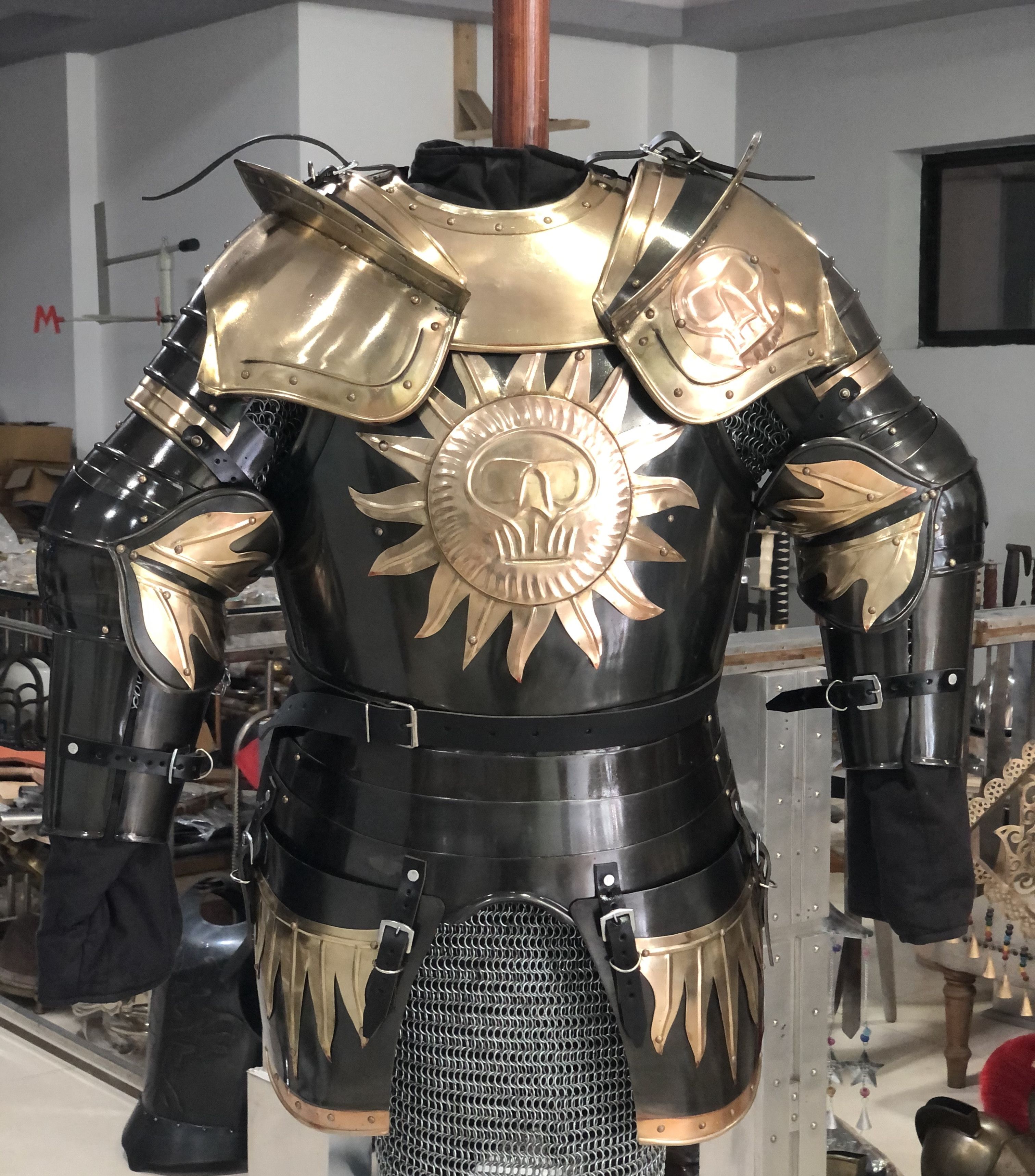 Other Medieval Black Knight Half Suit of Armor Size US M / EU 48-50 / 2 - 2 Thumbnail