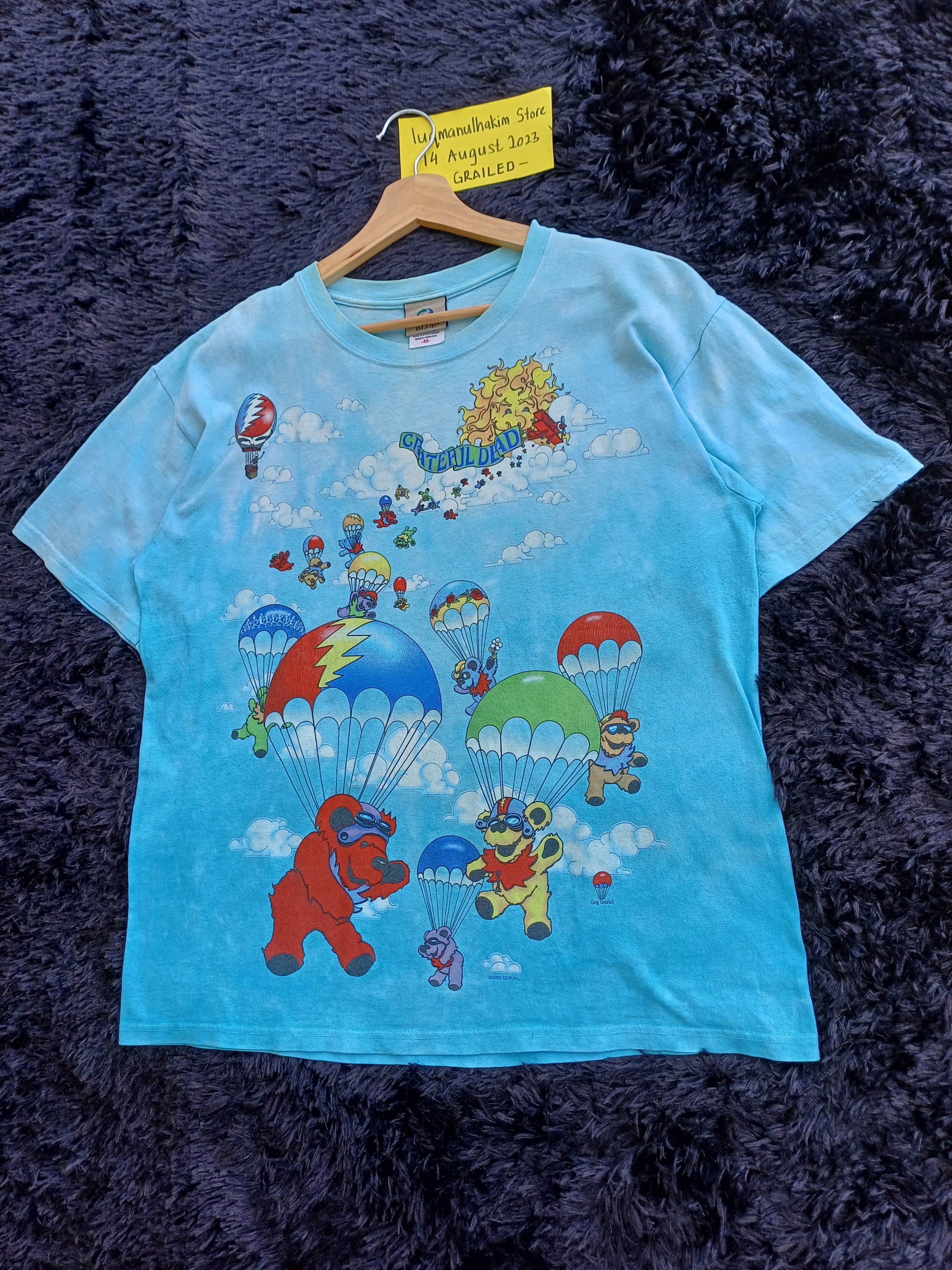 Grateful Dead Vintage Grateful Dead tie dye shirt liquid blue Size US M / EU 48-50 / 2 - 3 Thumbnail