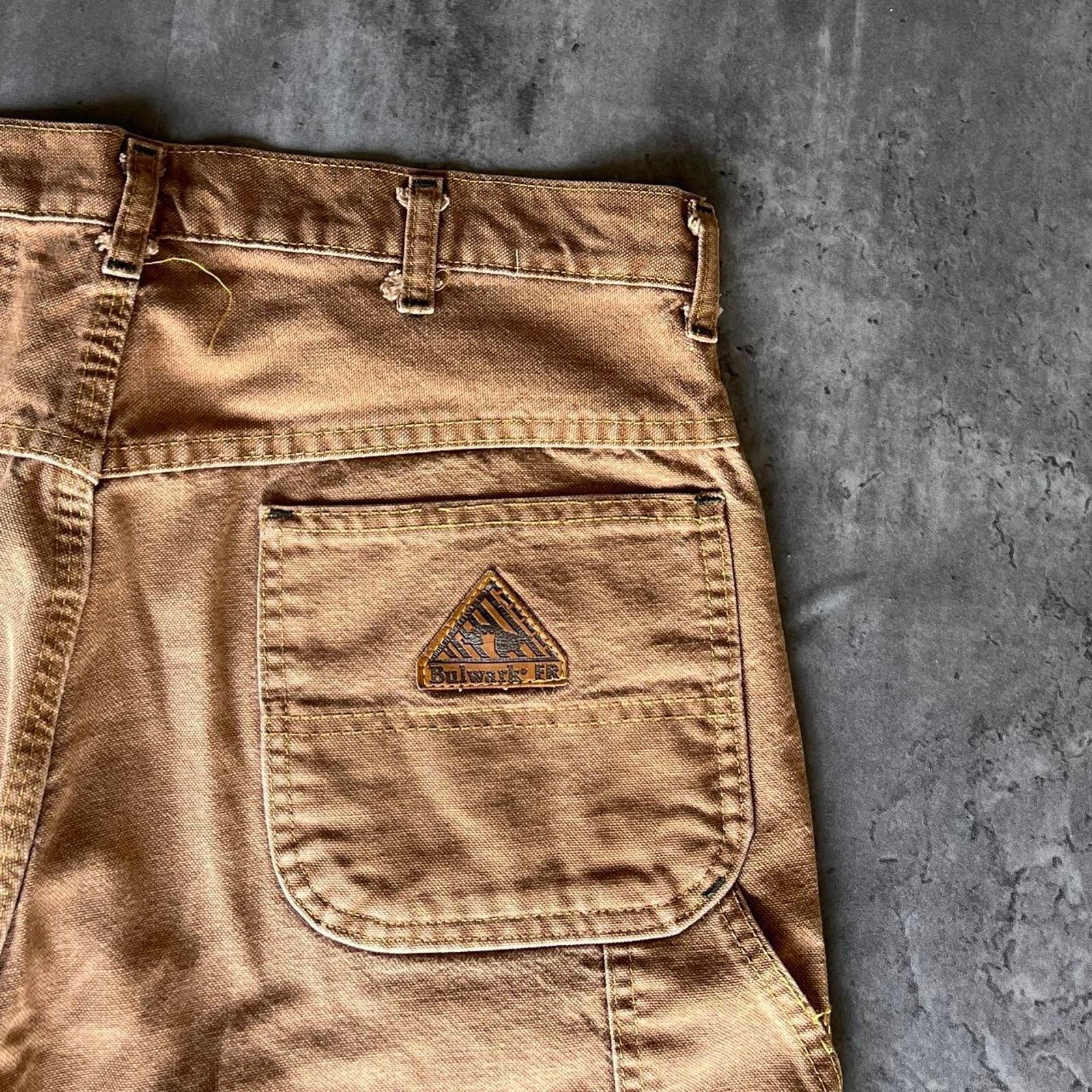 Carhartt × JNCO × Vintage Crazy Vintage Y2K Baggy Tonal Tan Essential Carpenter Pants Size US 33 - 3 Thumbnail