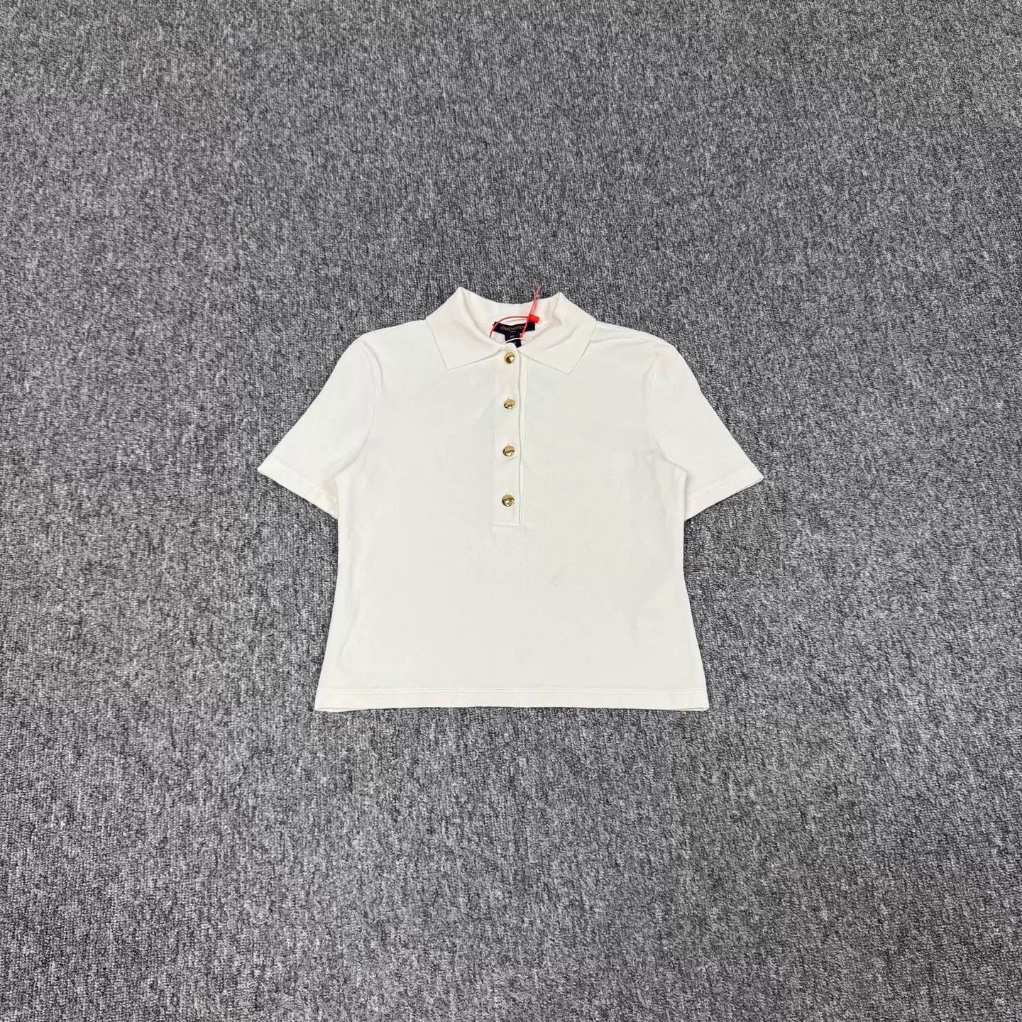 Louis Vuitton LV embossed full print gold button polo XS 99 new Size XS / US 0-2 / IT 36-38 - 1 Thumbnail