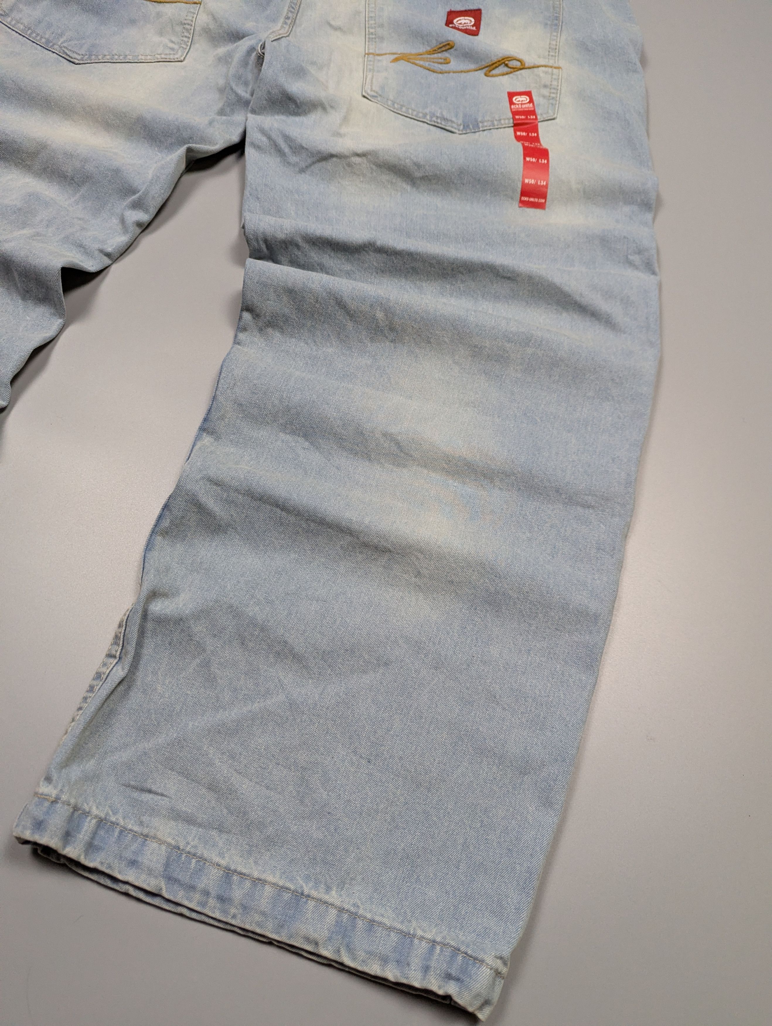 Ecko Unltd. NEW Ecko Unltd. "Fat Bro" Y2K Baggy Jeans W50 L34 Size US 44 / EU 60 - 4 Thumbnail