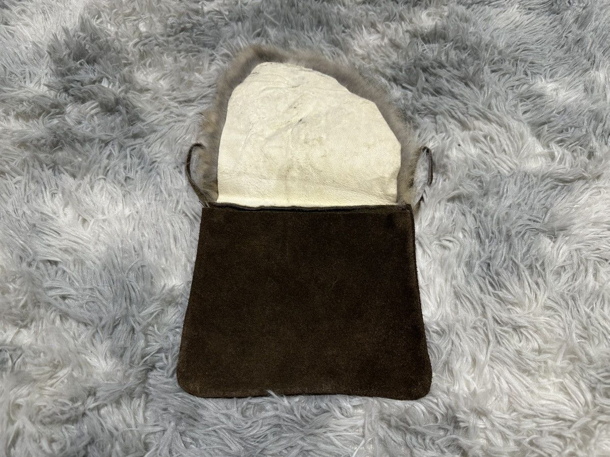 Japanese Brand 🔥Sick Y2K Japanese Suede Fur Belt Bag Goa Vkei Style Size ONE SIZE - 4 Thumbnail