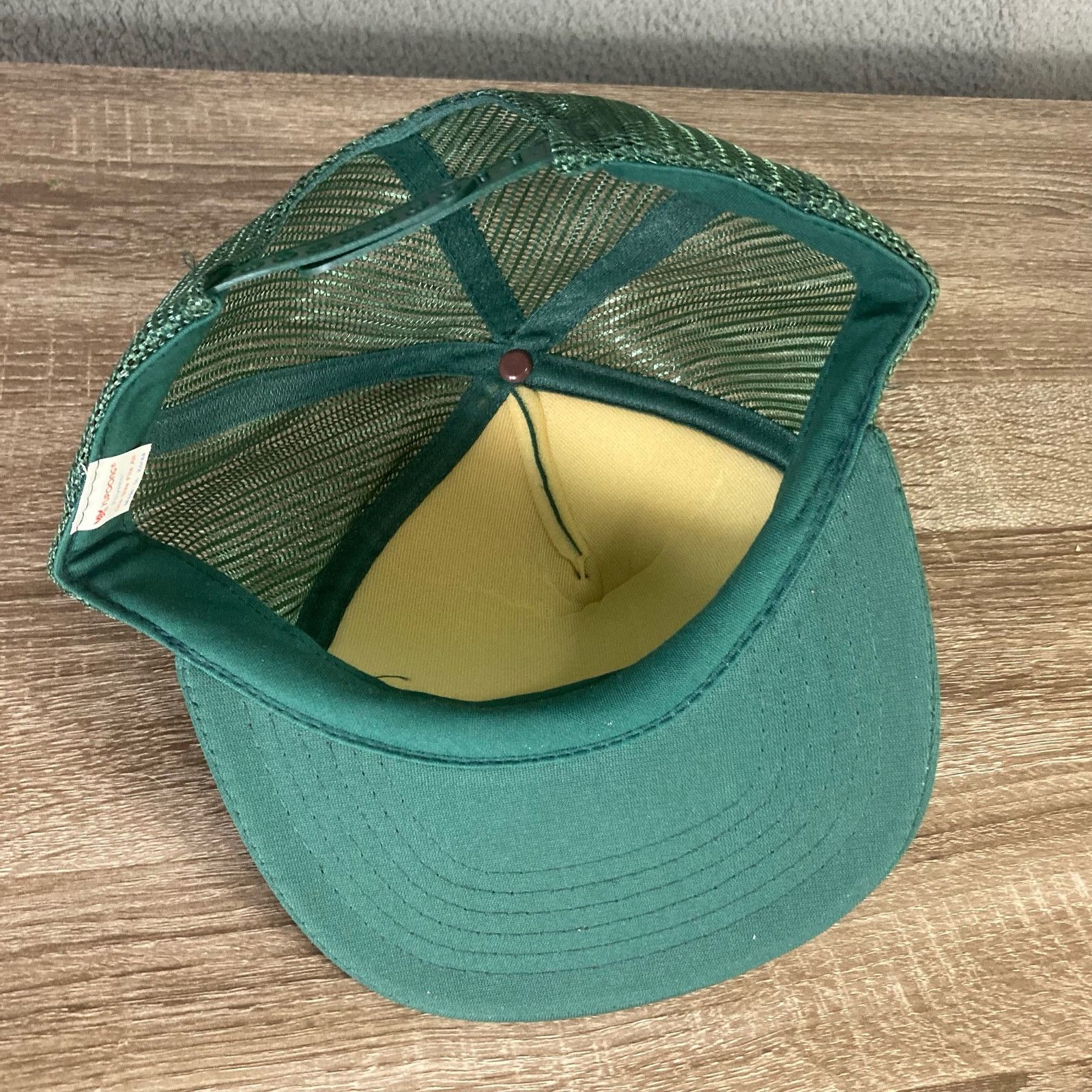 Vintage Vintage Marine Market Alpena Michigan Green Trucker Hat Size ONE SIZE - 7 Thumbnail