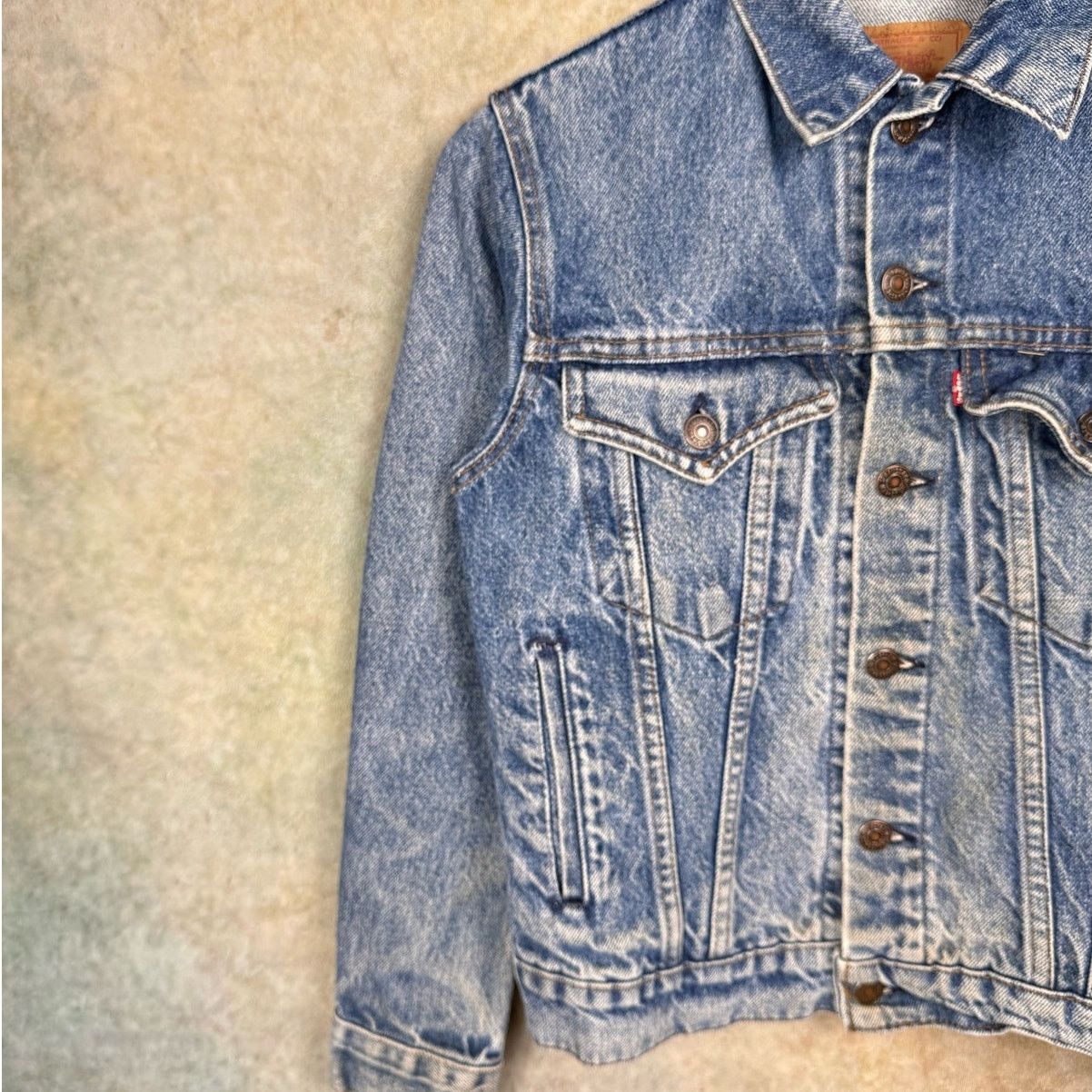 Levi's × Vintage VTG 90s Levi’s Denim Trucker Jean Jacket Sz 16 Biker Size XXL / US 16-18 / IT 52-54 - 7 Thumbnail