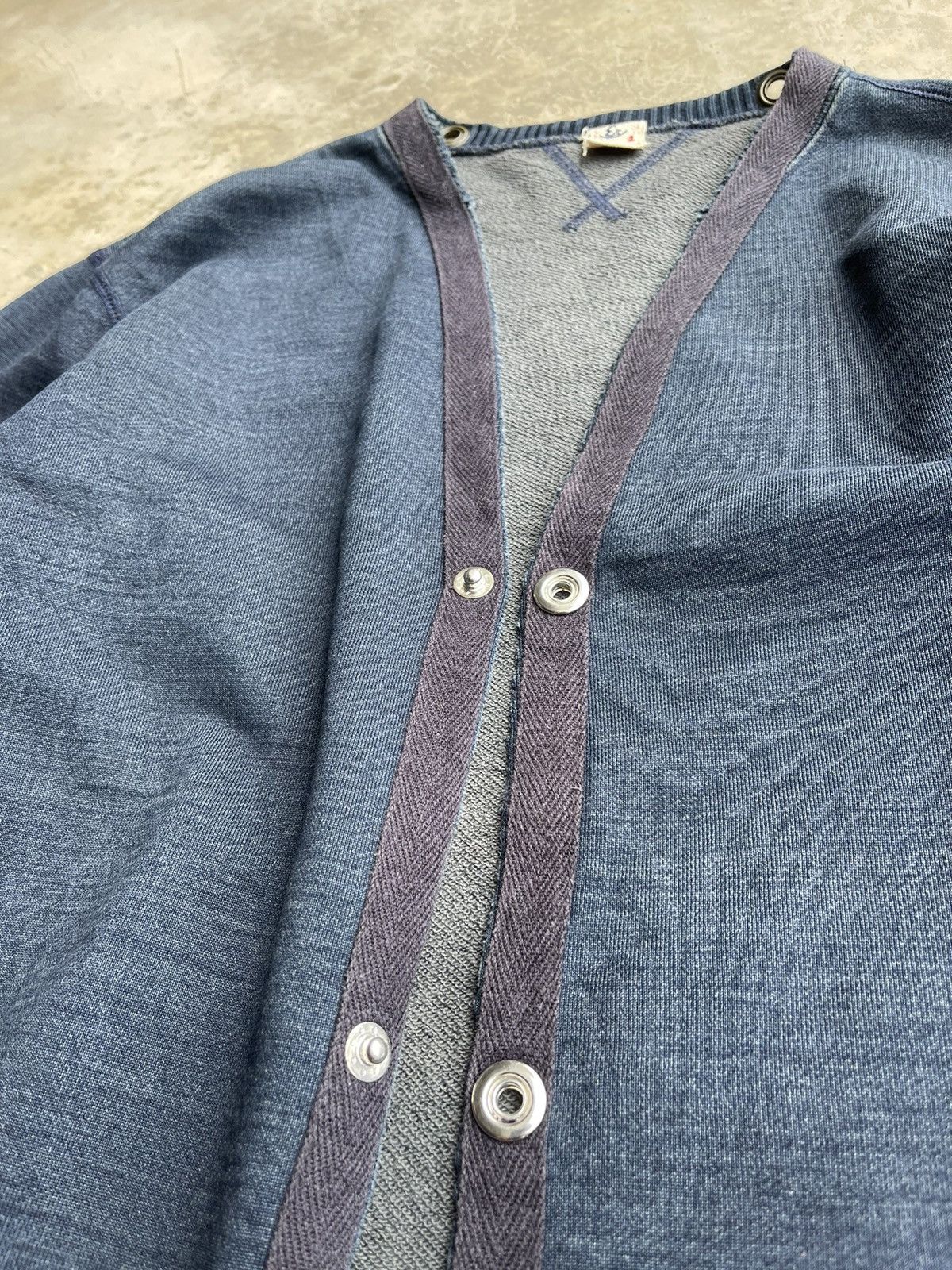 Eternal × Japanese Brand × Pure Blue Japan Pure indigo Eternal Cardigan Jacket Size US M / EU 48-50 / 2 - 18 Thumbnail