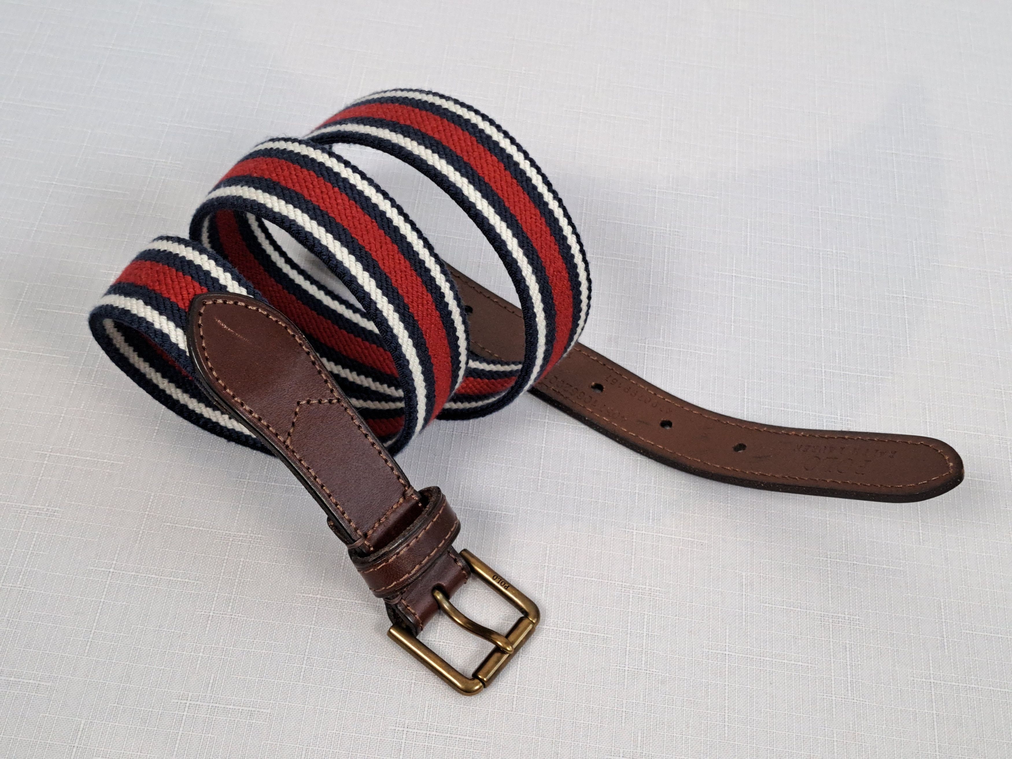 Polo Ralph Lauren Polo Ralph Lauren leather/elastic fabric belt. Size ONE SIZE - 3 Thumbnail