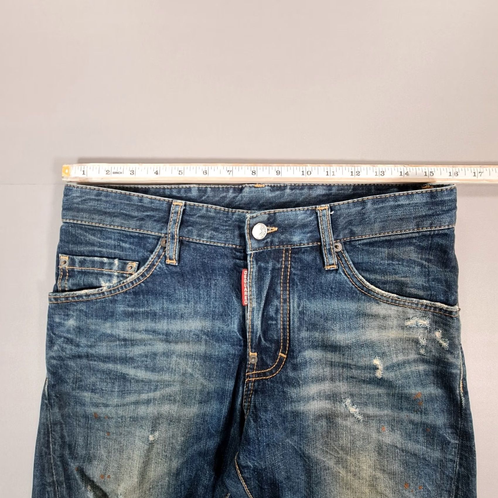 Dsquared2 Dsquared2 Jeans Blue 44 Kenny Twist Distressed Denim 5-Pocket Button Fly Jeans Mens Size US 44 / EU 60 - 5 Thumbnail