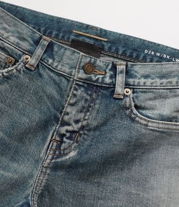 Saint Laurent Paris o1bcso1str1124 Low Rise Jeans in Blue Size 27" / US 4 / IT 40 - 4 Thumbnail