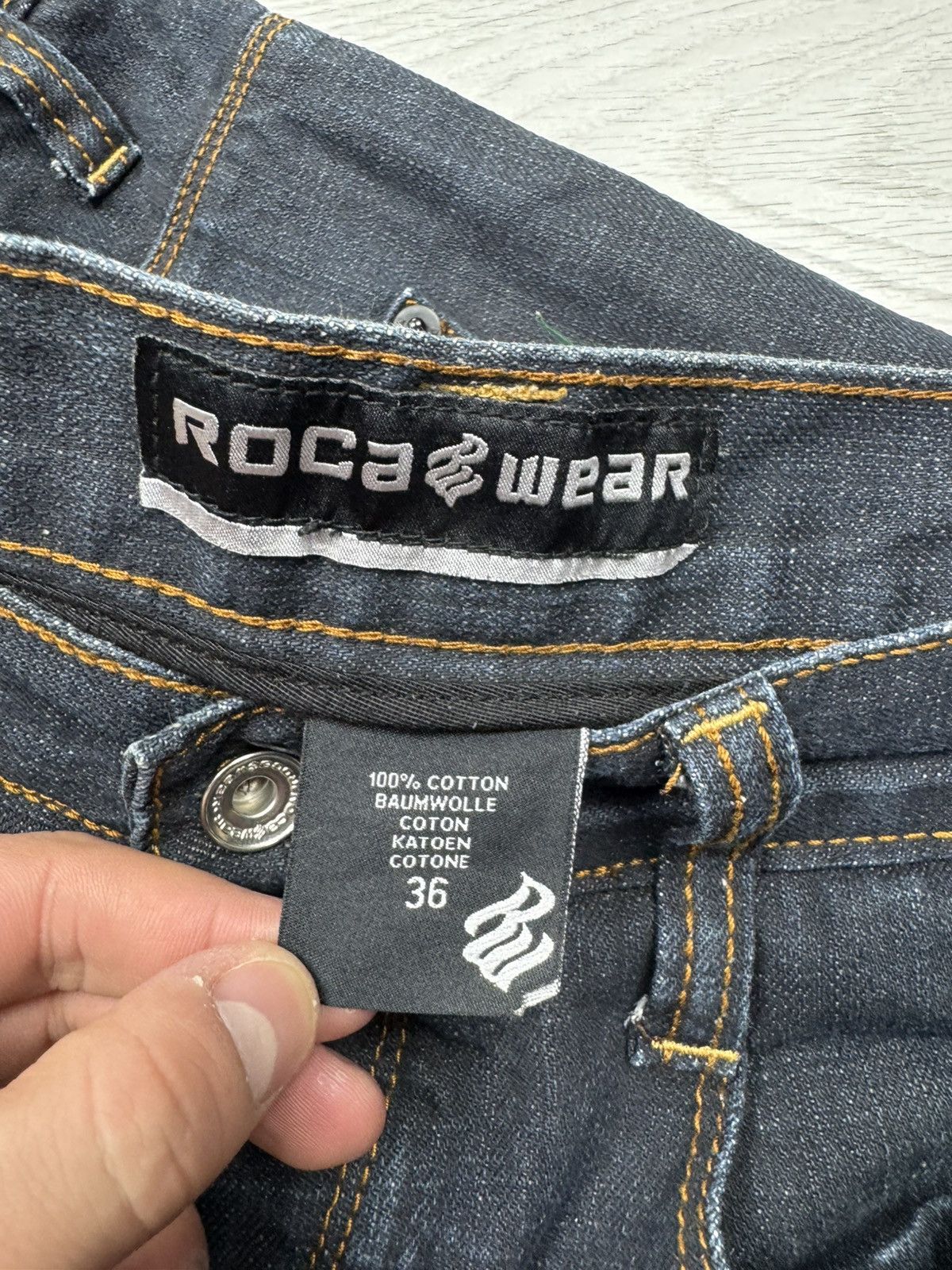Fubu × Rocawear Vintage Rocawear Rap Jeans Shorts Size US 36 / EU 52 - 6 Thumbnail