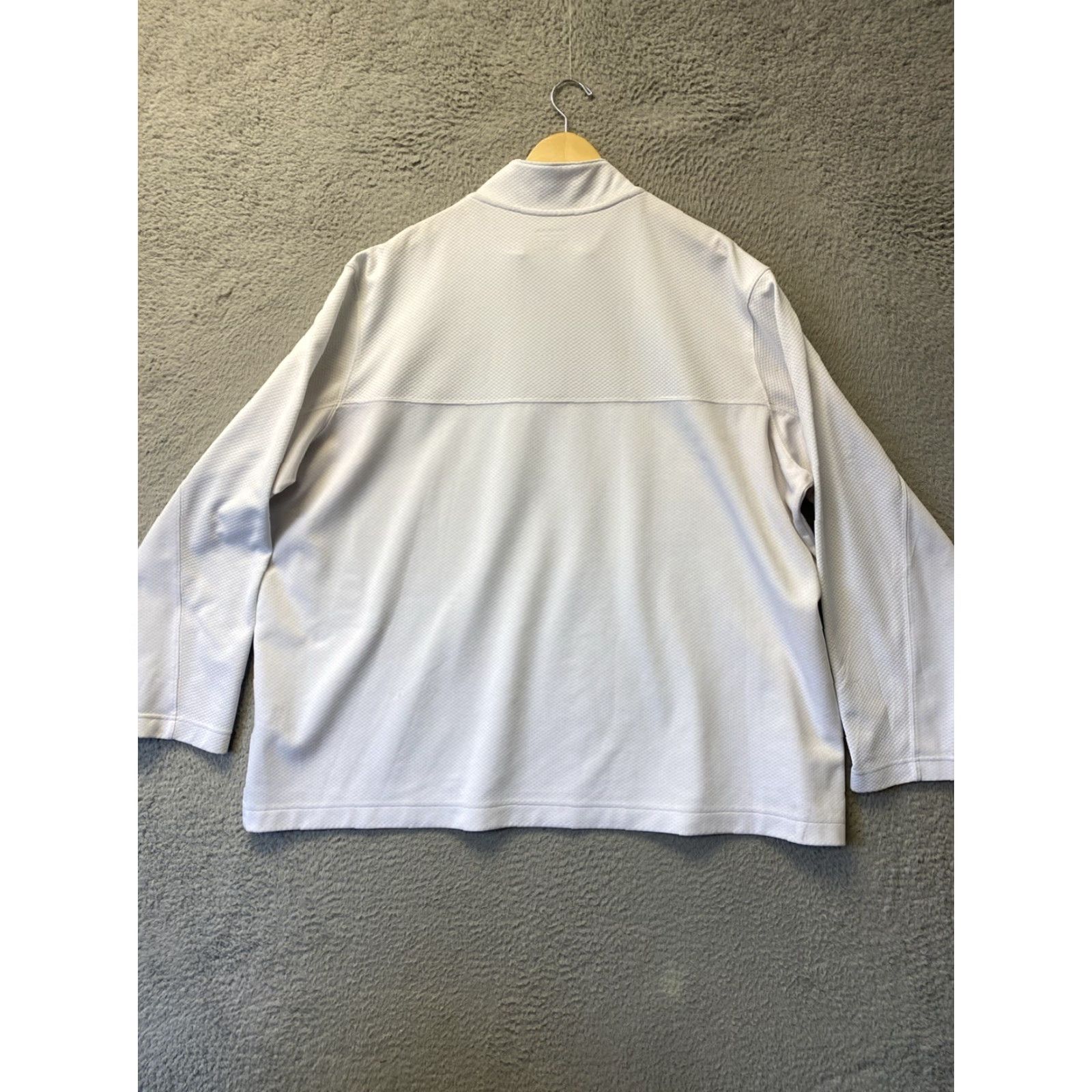 Lands' End VINTAGE Lands' End Sweater Men’s XXXL White Pullover 1/4 Zip / 157-9 Size US XXL / EU 58 / 5 - 5 Thumbnail