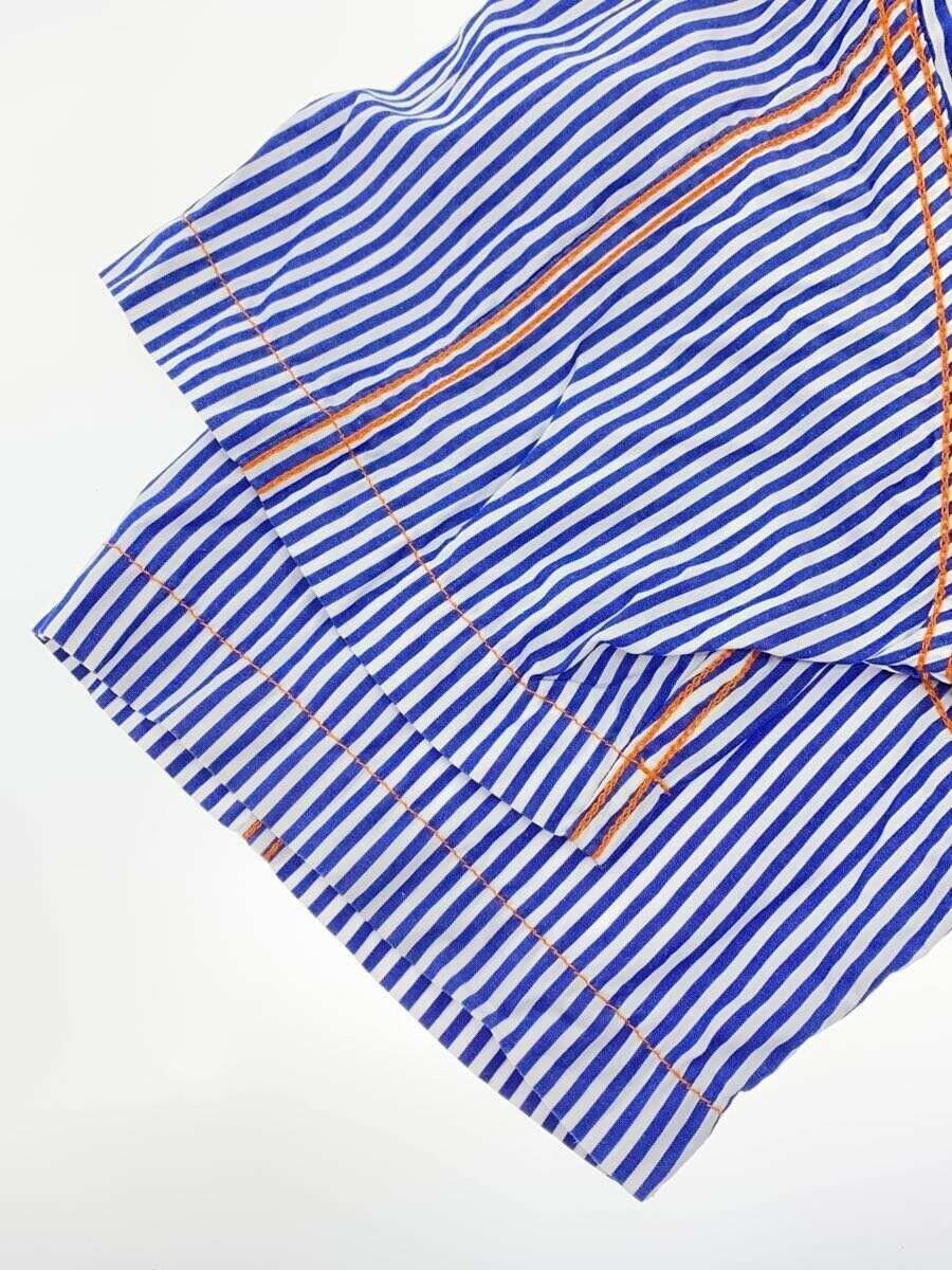 Comme des Garcons × Comme des Garcons Homme Contrast Stitch Striped Short Sleeve Button Shirt Size US XS / EU 42 / 0 - 3 Thumbnail
