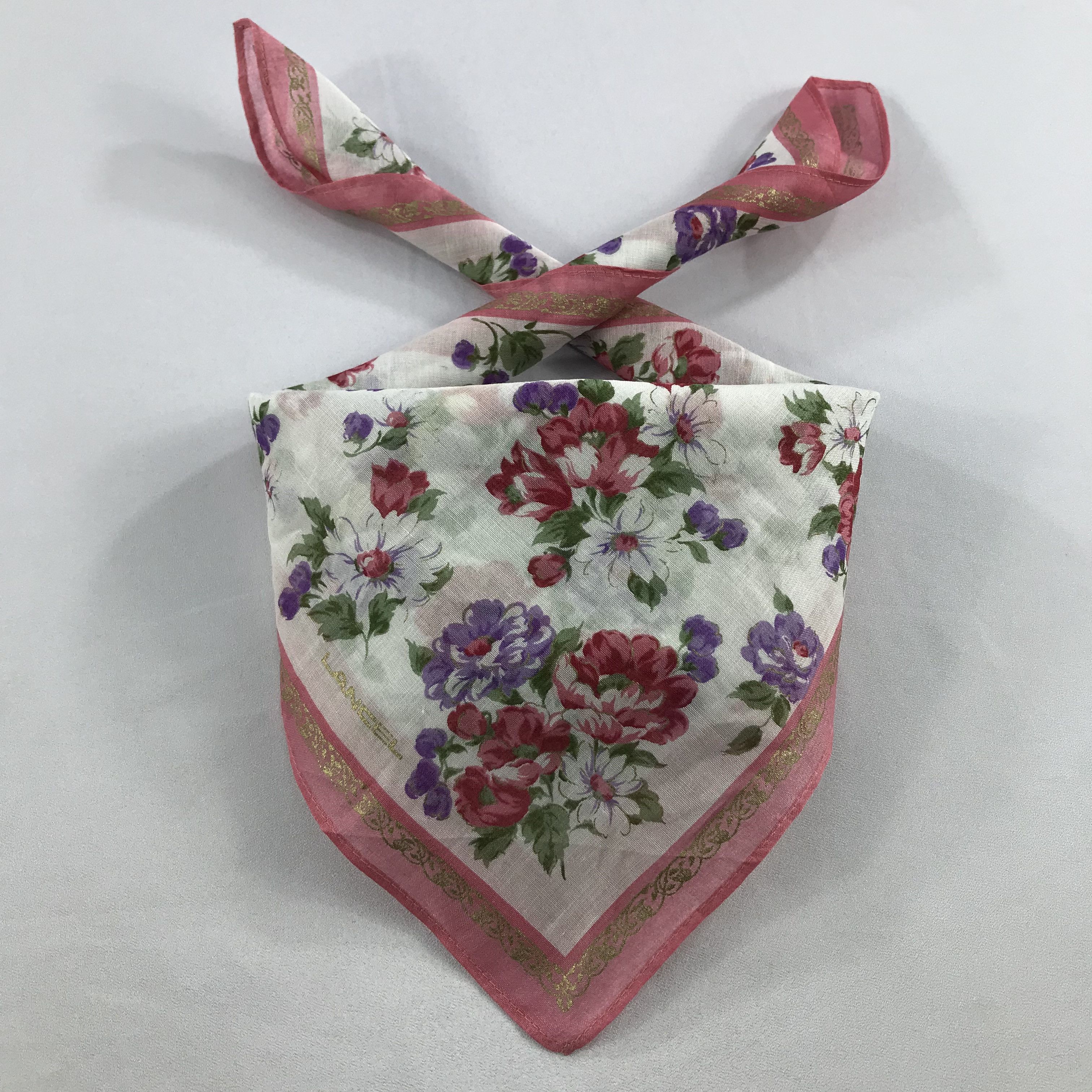 Lancel × Vintage Lancel Bandana / Handkerchief / Neckerchief - S2685 Size ONE SIZE - 3 Thumbnail