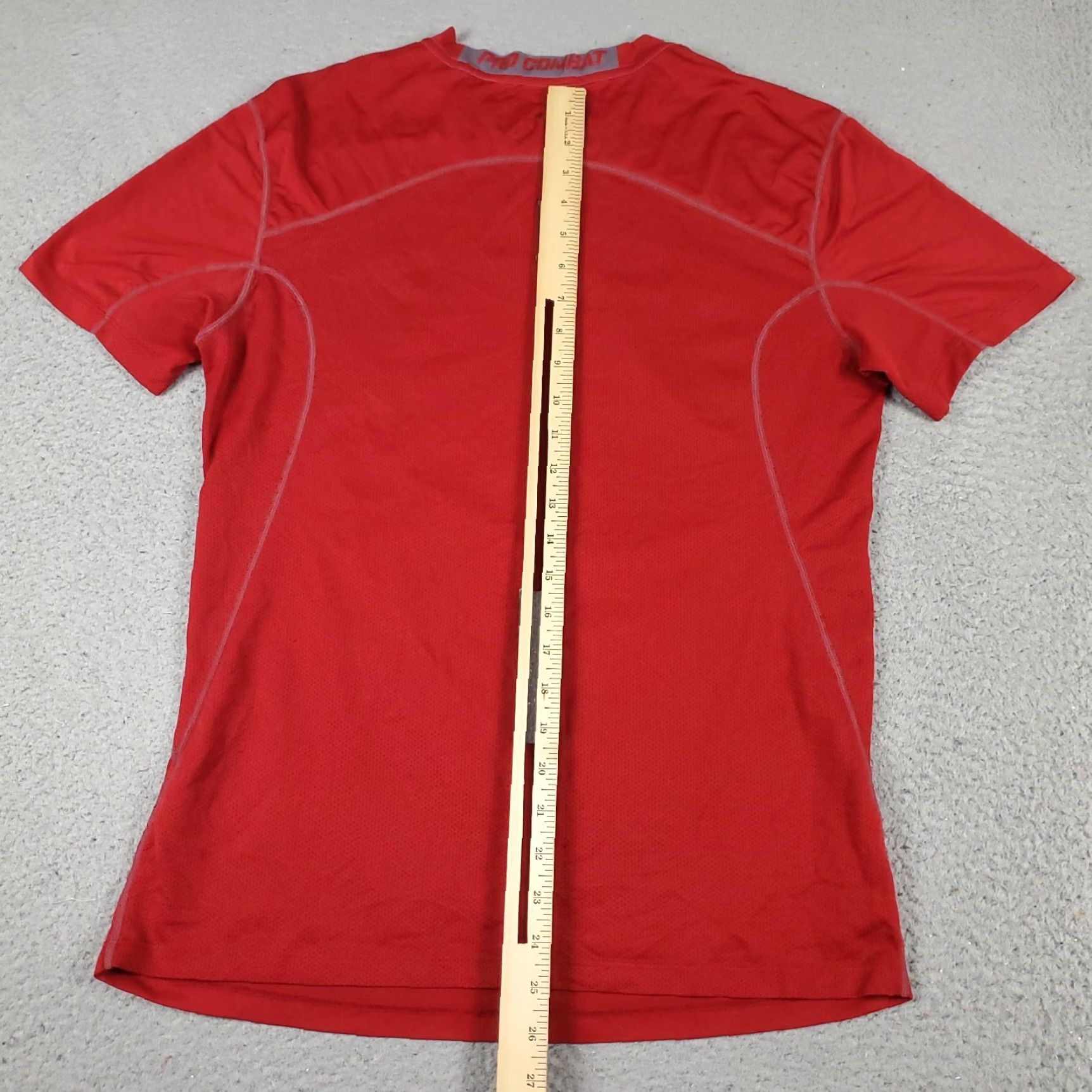 Nike Nike T Shirt Mens Size Medium Red Pro Combat Training Active Short Sleeve shirt Size US M / EU 48-50 / 2 - 4 Thumbnail