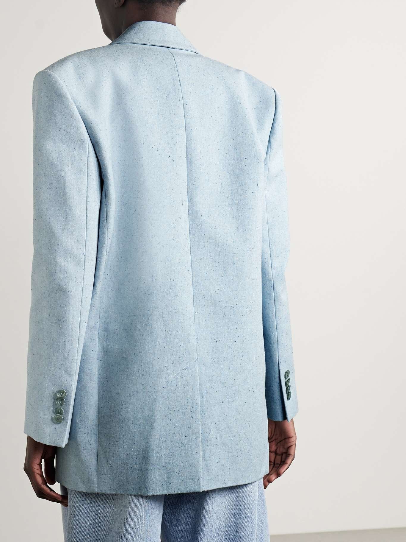 Zimmermann oc11z0525 Double Breasted Cotton and Silk Blend Blazer Size S / US 4 / IT 40 - 4 Thumbnail