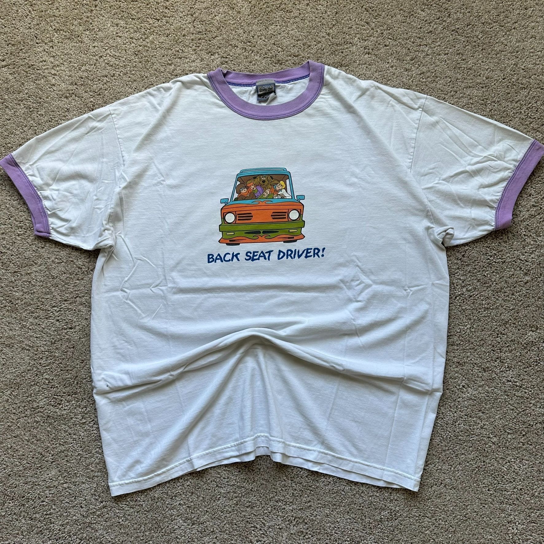 Cartoon Network Vintage Y2K Scooby-Doo Mystery Machine Ringer T-Shirt Kidcor Size US XL / EU 56 / 4 - 1 Thumbnail