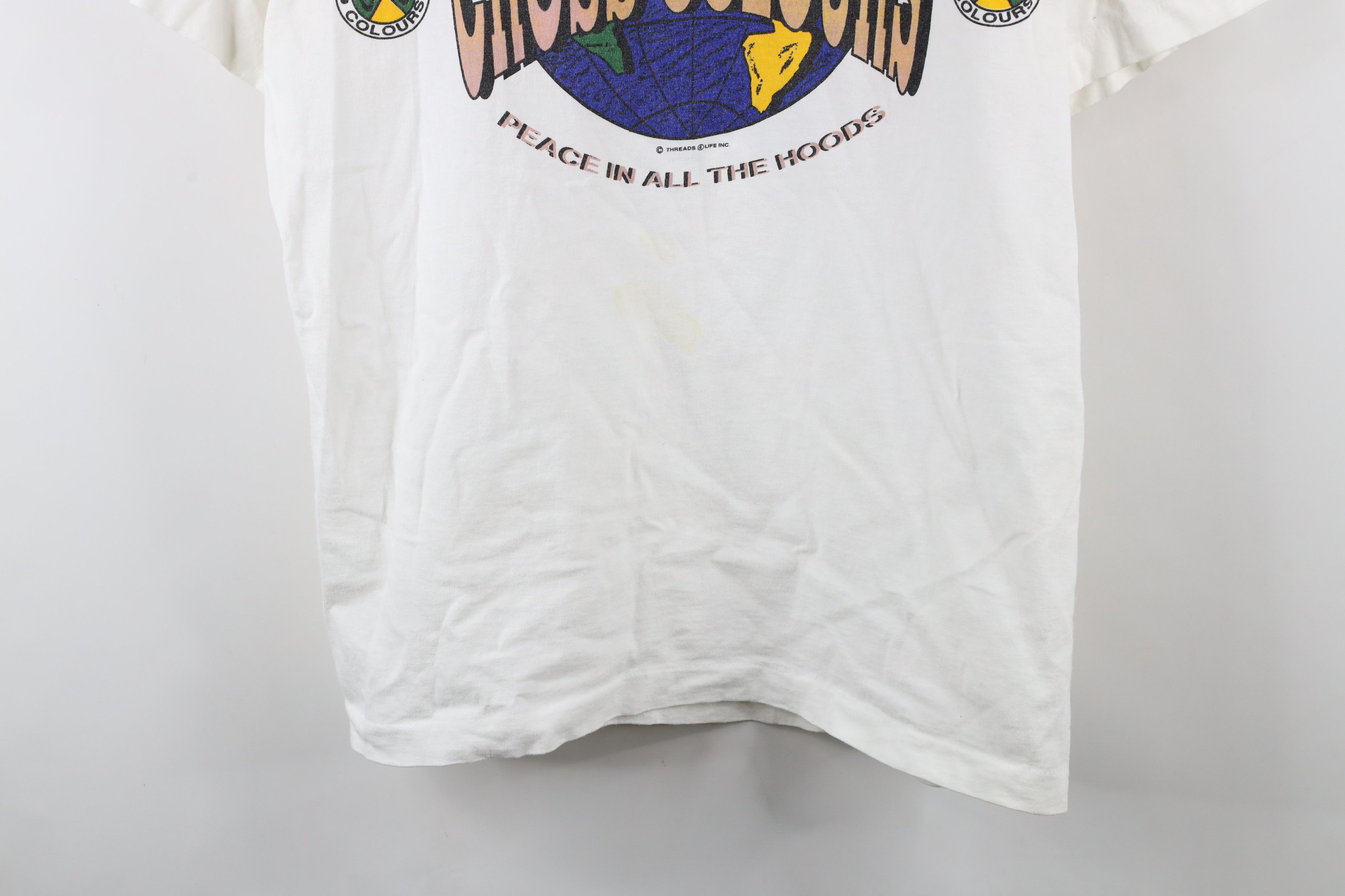 Cross Colours × Vintage Vintage 90s Cross Colours Spell New World Order T-Shirt USA Size US XXL / EU 58 / 5 - 3 Thumbnail