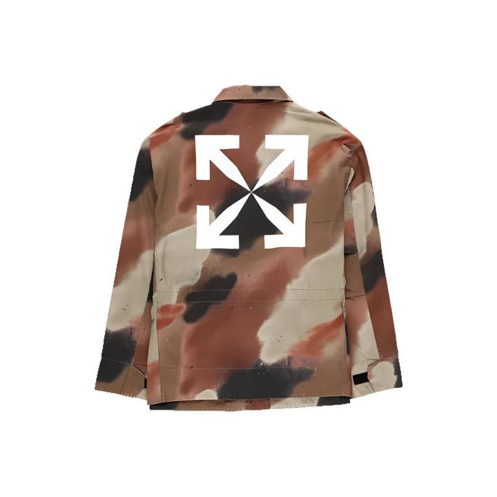 Off-White Off-White Camo Print Shirt Jacket for Men 0079 Size US S / EU 44-46 / 1 - 1 Thumbnail