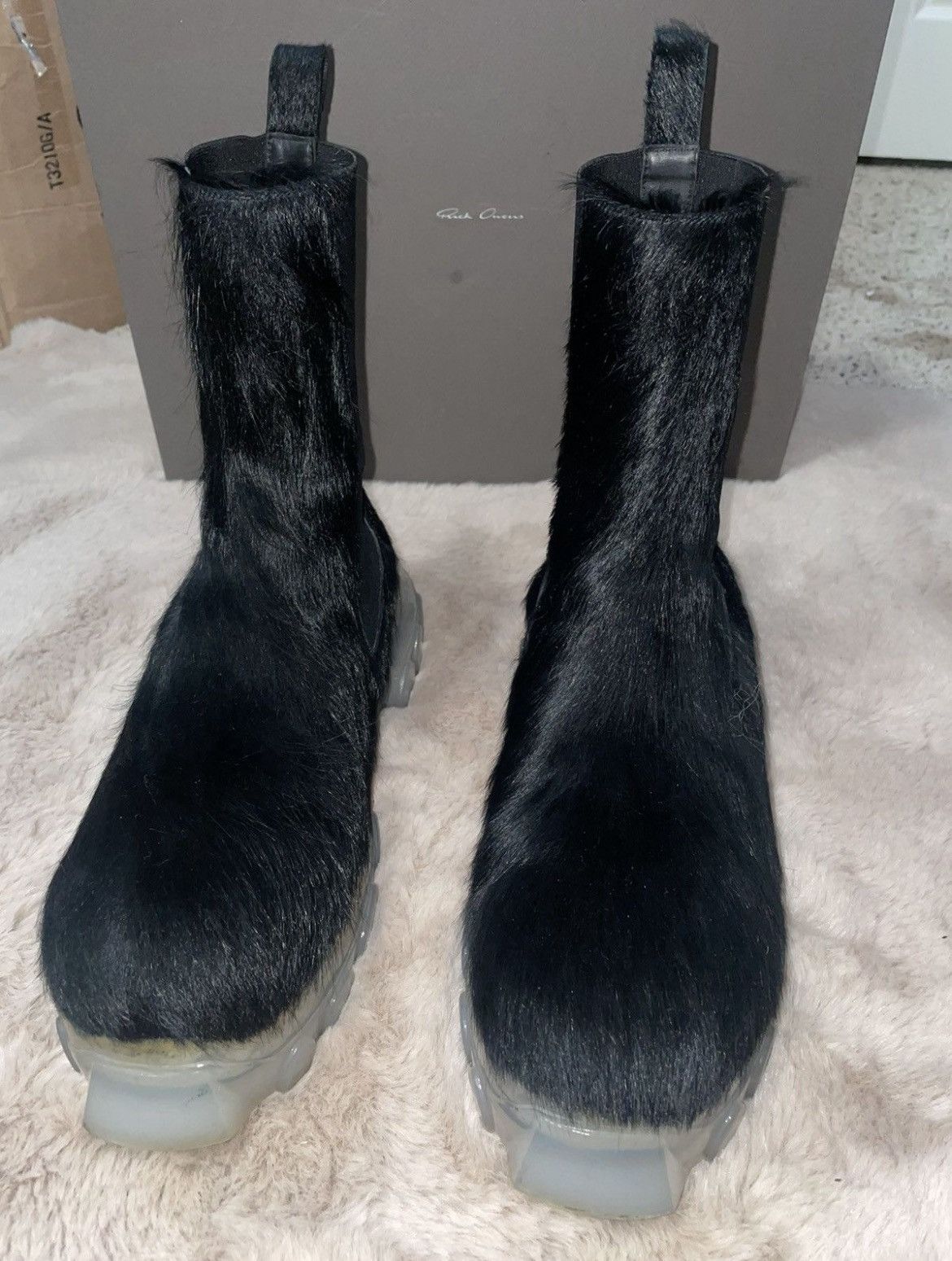 Rick Owens Rick Owens Pony Hair Bozo Beatle Tractor Boots Size US 11 / EU 44 - 2 Thumbnail