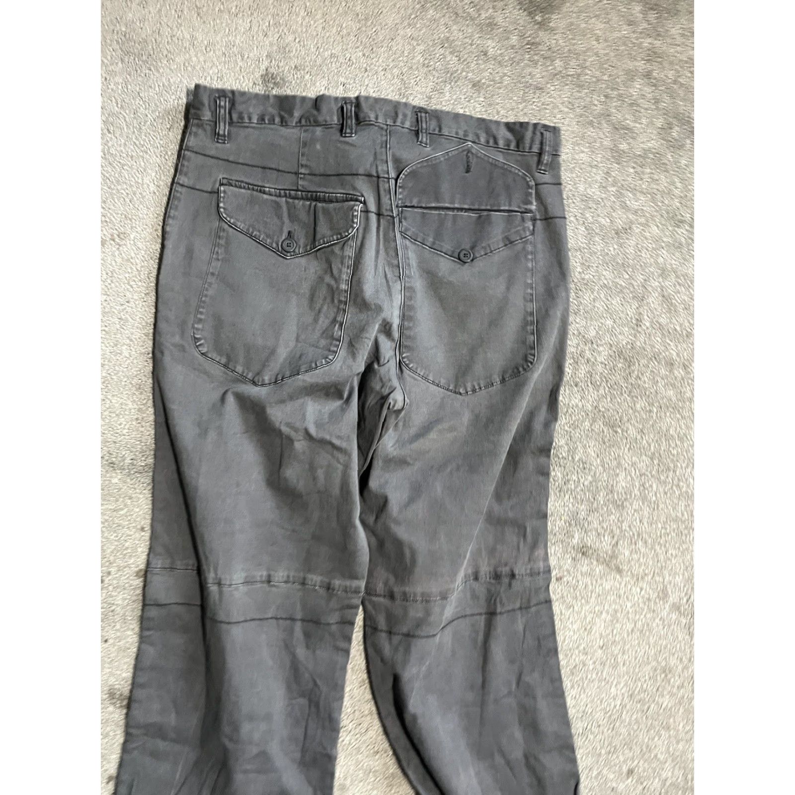 H&M H&M Pants Men Relaxed Fit 34 Waist 30 Inseam Gray Cotton Flat Front Chino 30 Regular Size 34 Mens Size US 34 / EU 50 - 4 Thumbnail