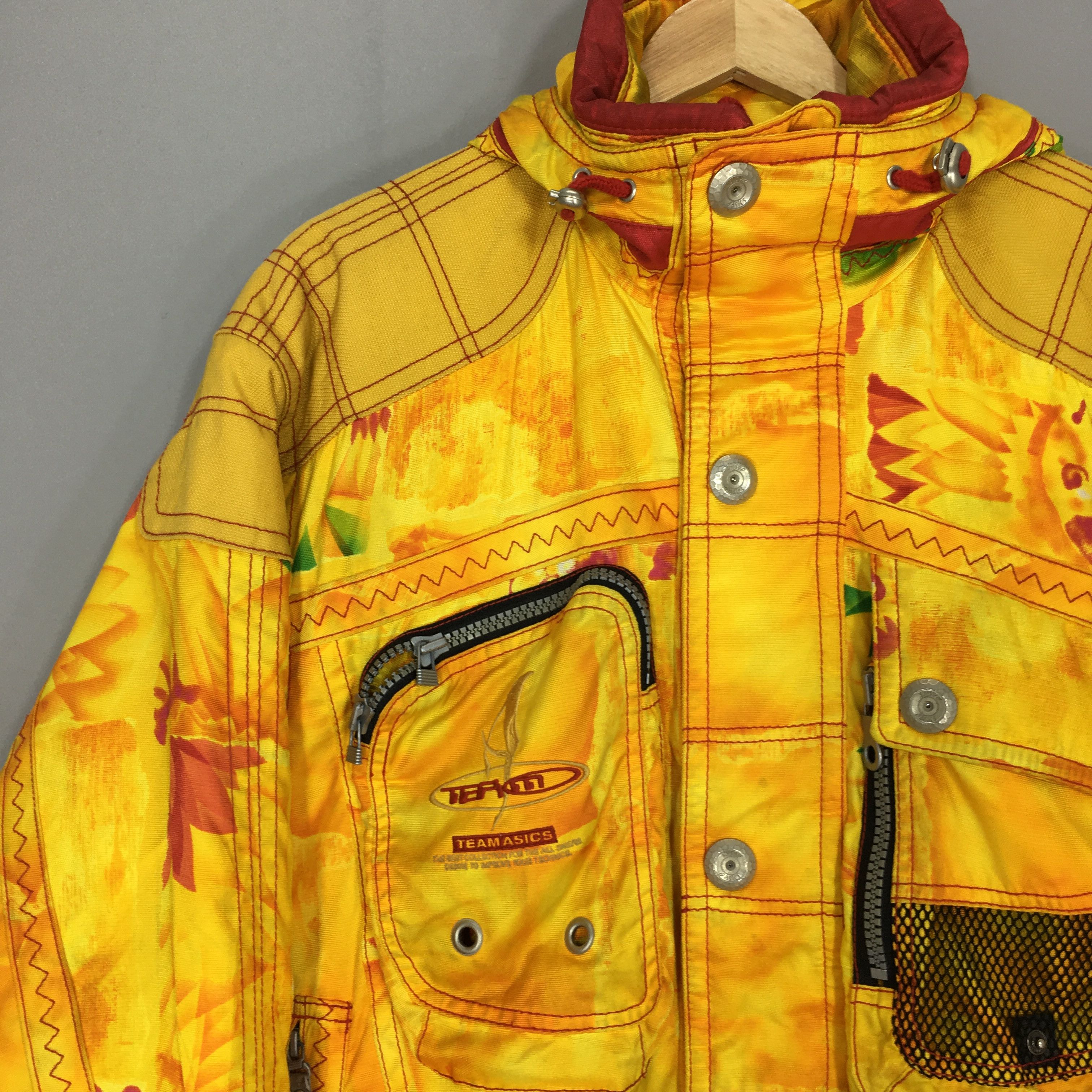 Asics Vintage Team Asics Ski Wear Winter Bomber Jacket Medium Size US M / EU 48-50 / 2 - 2 Thumbnail