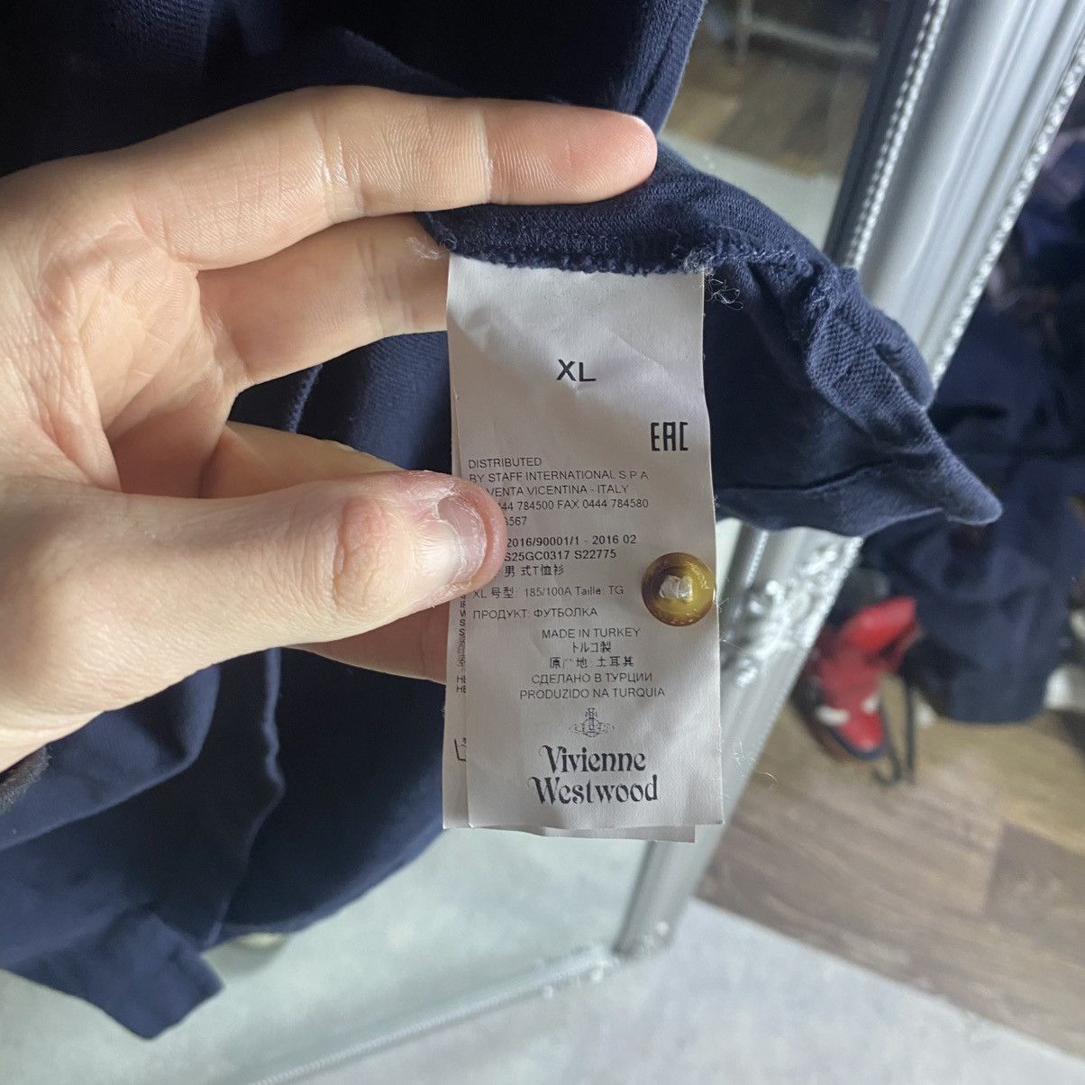 Vivienne Westwood Vivienne Westwood Polo Shirt Mini Logo Orb Grey Size US XL / EU 56 / 4 - 5 Thumbnail