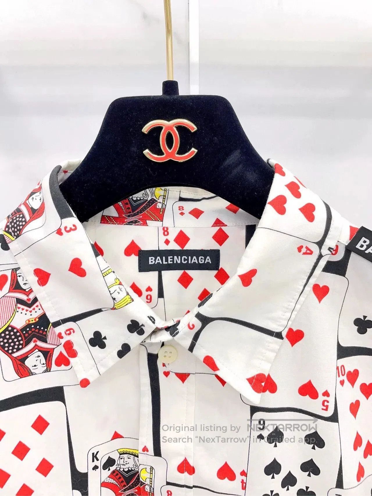 Balenciaga Balenciaga Playing Cards Print Shirt. Size US XXS / EU 40 - 2 Thumbnail