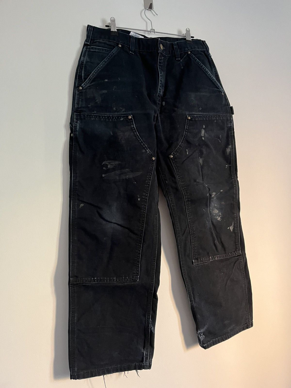 Carhartt Vintage Carhartt Double Knee Carpenter Work Pant Faded Navy Size US 33 - 2 Thumbnail