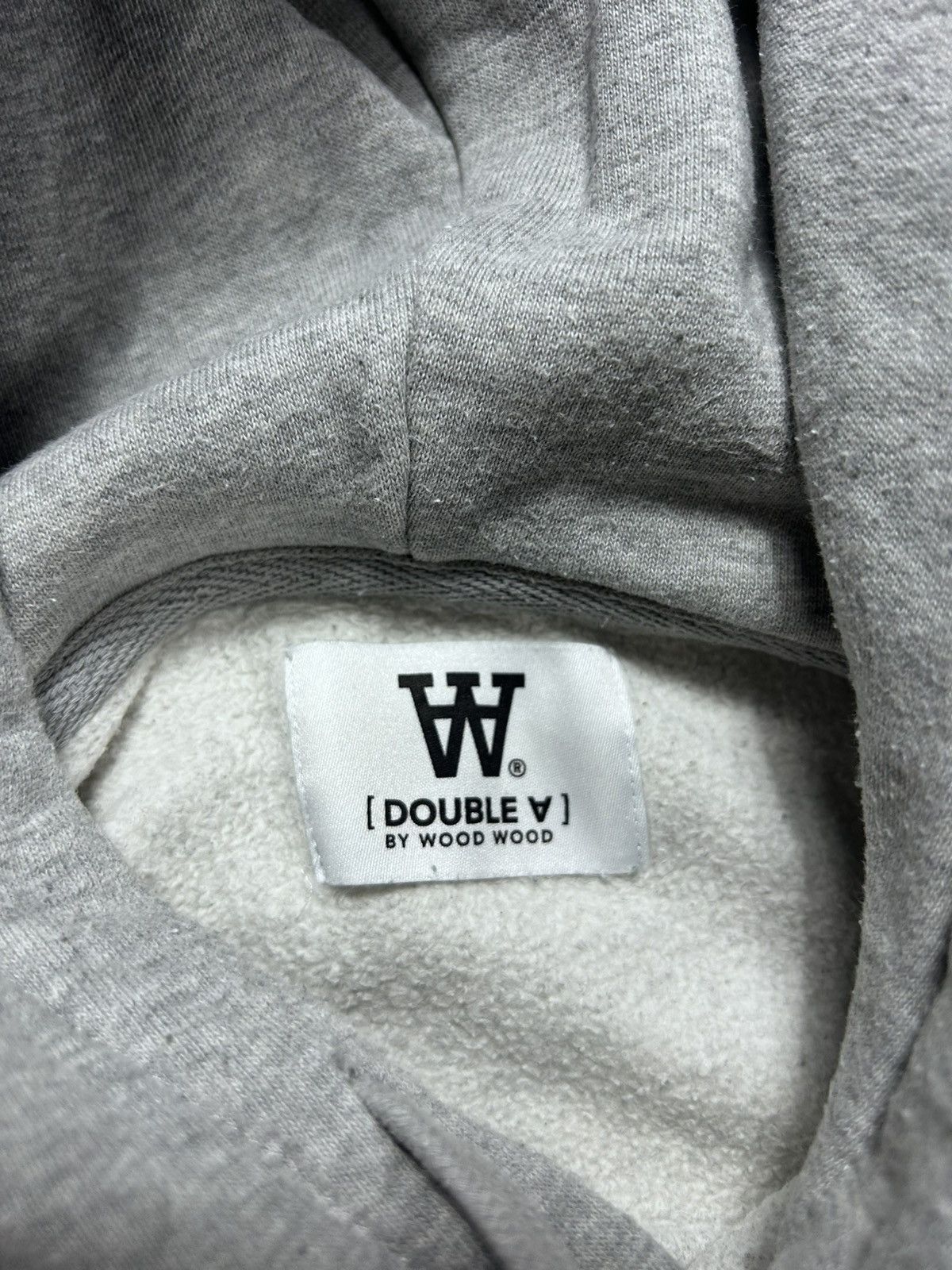 Wood Wood Wood Wood Hoodie Double A Grey big logo Size US L / EU 52-54 / 3 - 3 Thumbnail