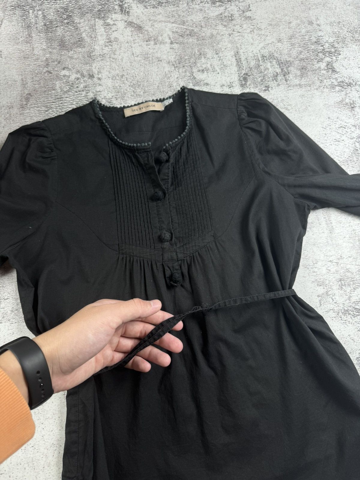 See by Chloe See By Chloé 6 Size Y2K Button Black Women's Shirt Blouse Tunic Top Dress IT 44 Size M / US 6-8 / IT 42-44 - 7 Thumbnail