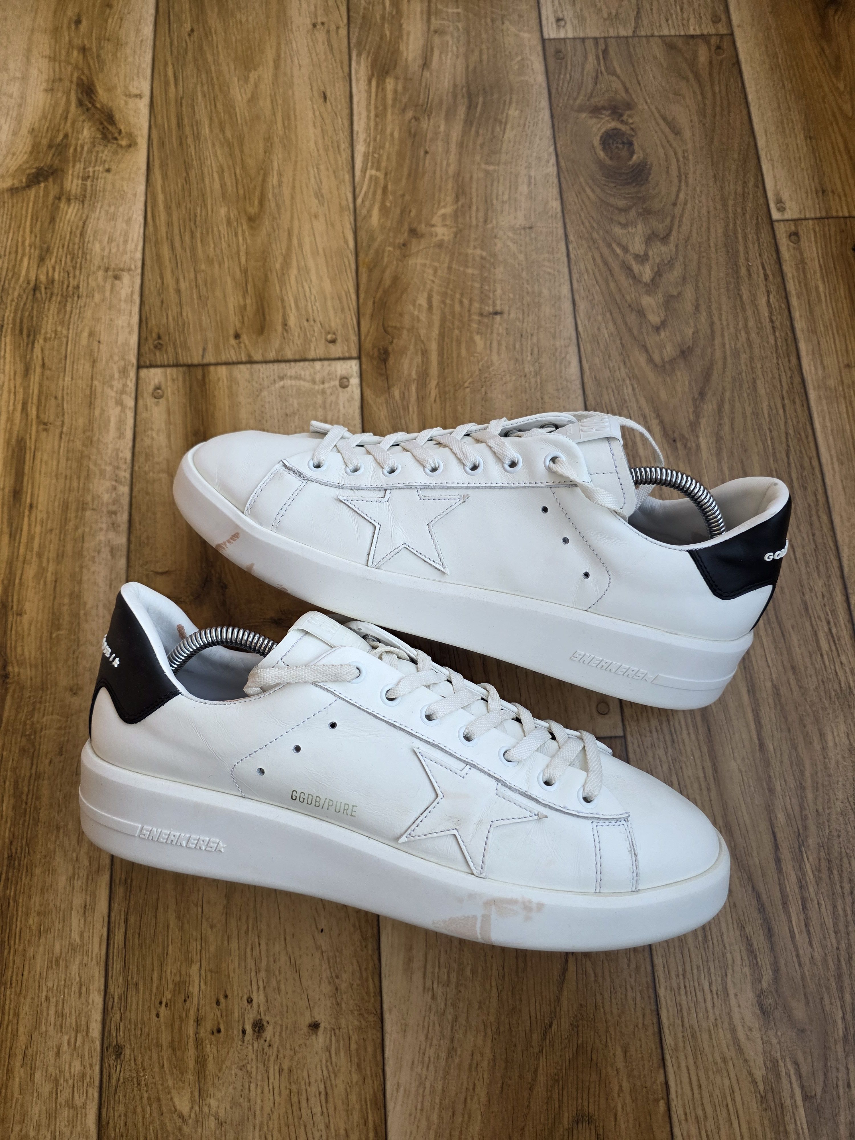 Golden Goose Golden Goose Pure Star Leather Sneakers Size US 12 / EU 45 - 9 Thumbnail