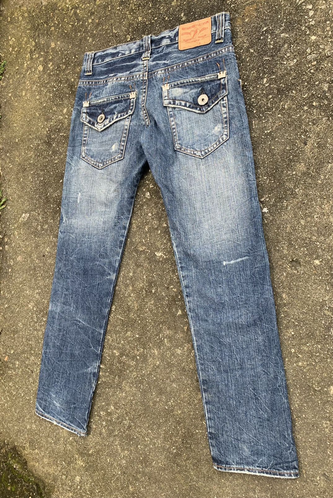 If Six Was Nine × Japanese Brand Distressed Antgauge Platinum Embroidered Pocket Denim Pants Size US 30 / EU 46 - 8 Thumbnail