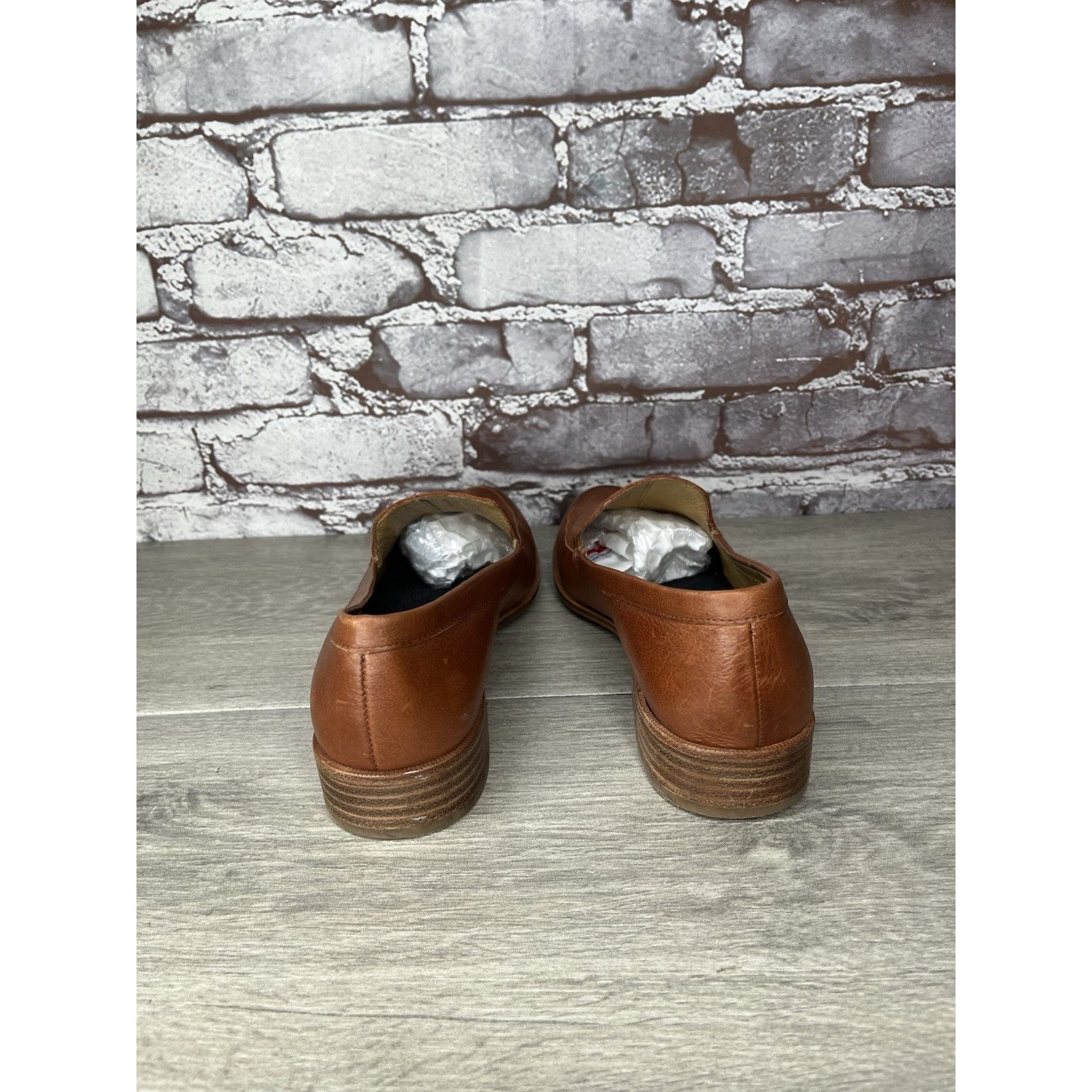 Madewell Madewell Frances Leather Loafers Burnished Mahogany Slip-On Size US 8.5 / IT 38.5 - 4 Thumbnail