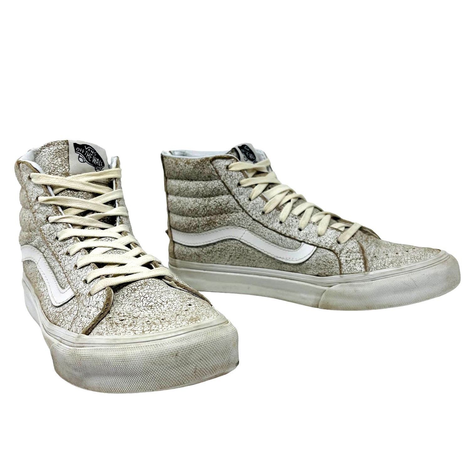 Vans VANS SK8 Hi Slim Zip High Top in Crackled Suede Size W7 M5.5 Grailed
