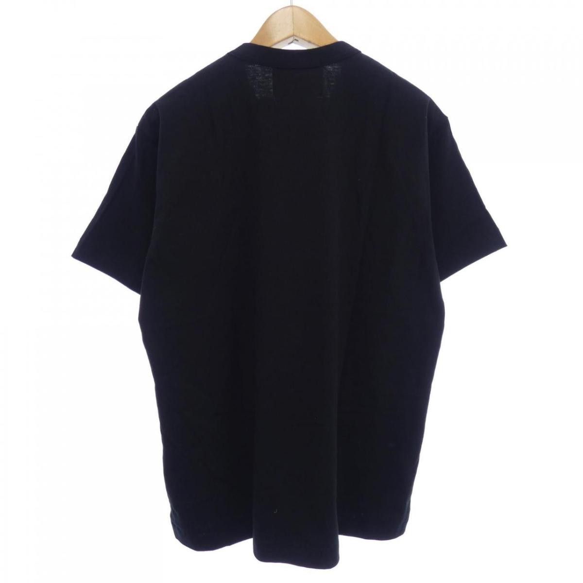 Comme des Garcons Short Sleeve Logo Printed Cotton Tshirt Black Size US L / EU 52-54 / 3 - 2 Thumbnail