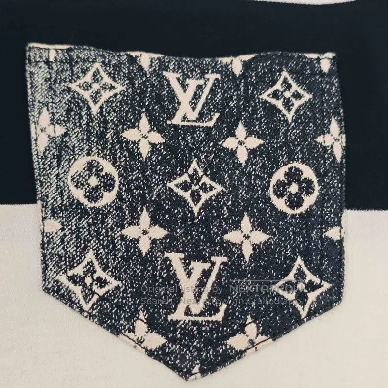 Louis Vuitton Louis Vuitton Black and white striped denim presbyopic poc Size S / US 4 / IT 40 - 7 Thumbnail