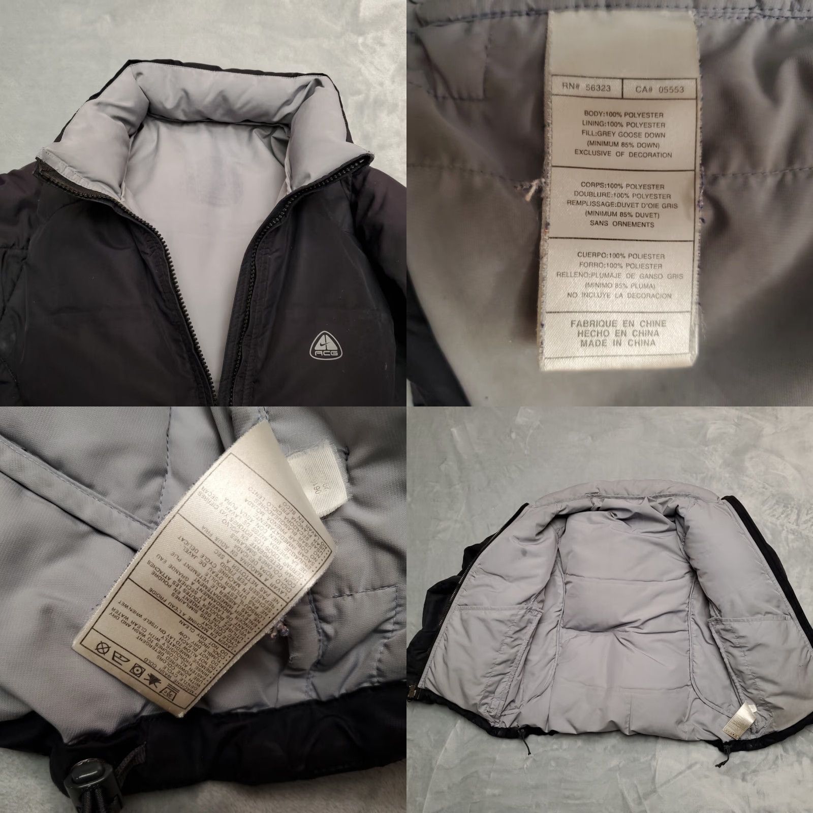 Nike VINTAGE Nike ACG Jacket Mens Small Black Goose Down Puffer Jacket All Conditions Size US S / EU 44-46 / 1 - 8 Thumbnail