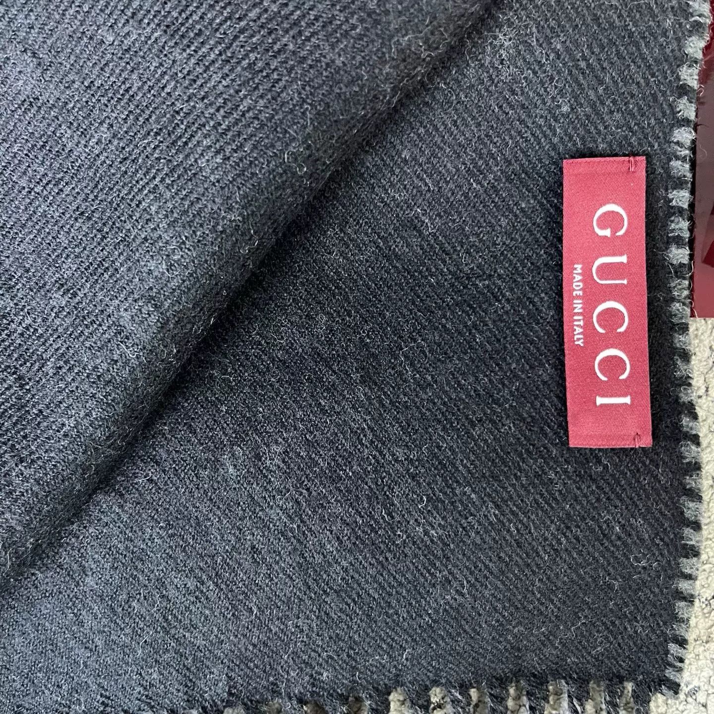 Gucci Gucci Fringe Trim Wool Scarf Size ONE SIZE - 4 Thumbnail