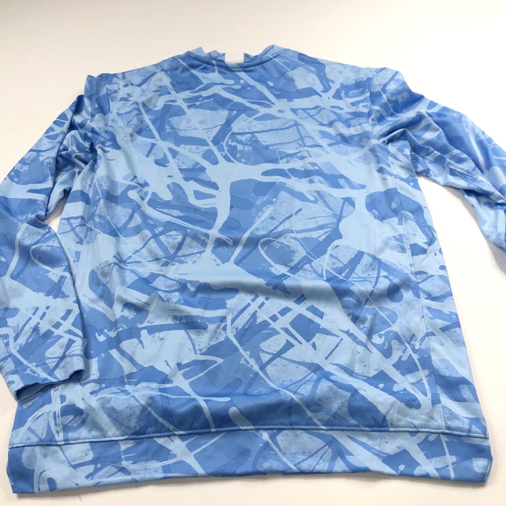 Jordan Brand Jordan North Carolina Small Exercise Long Sleeve Shirt All Over Print Blue Mens Shirt L/S Pullover Casual Activewear Size US S / EU 44-46 / 1 - 6 Thumbnail